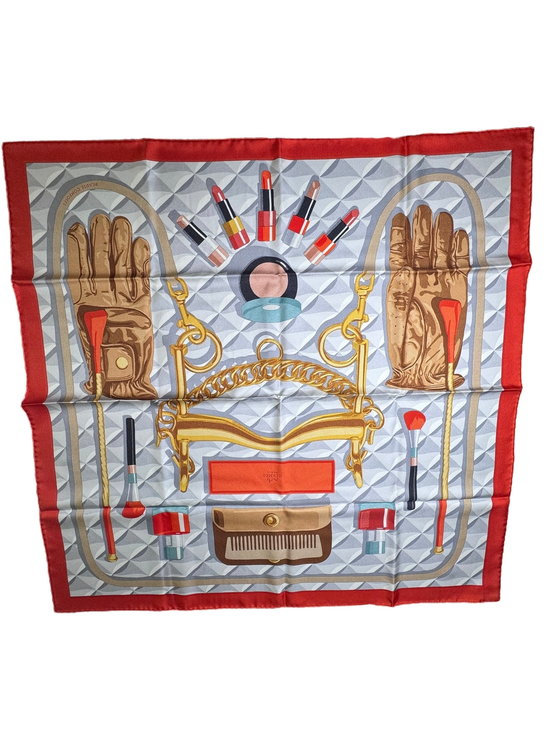 Hermès Beauté Composée Silk Scarf | Artistic Touch