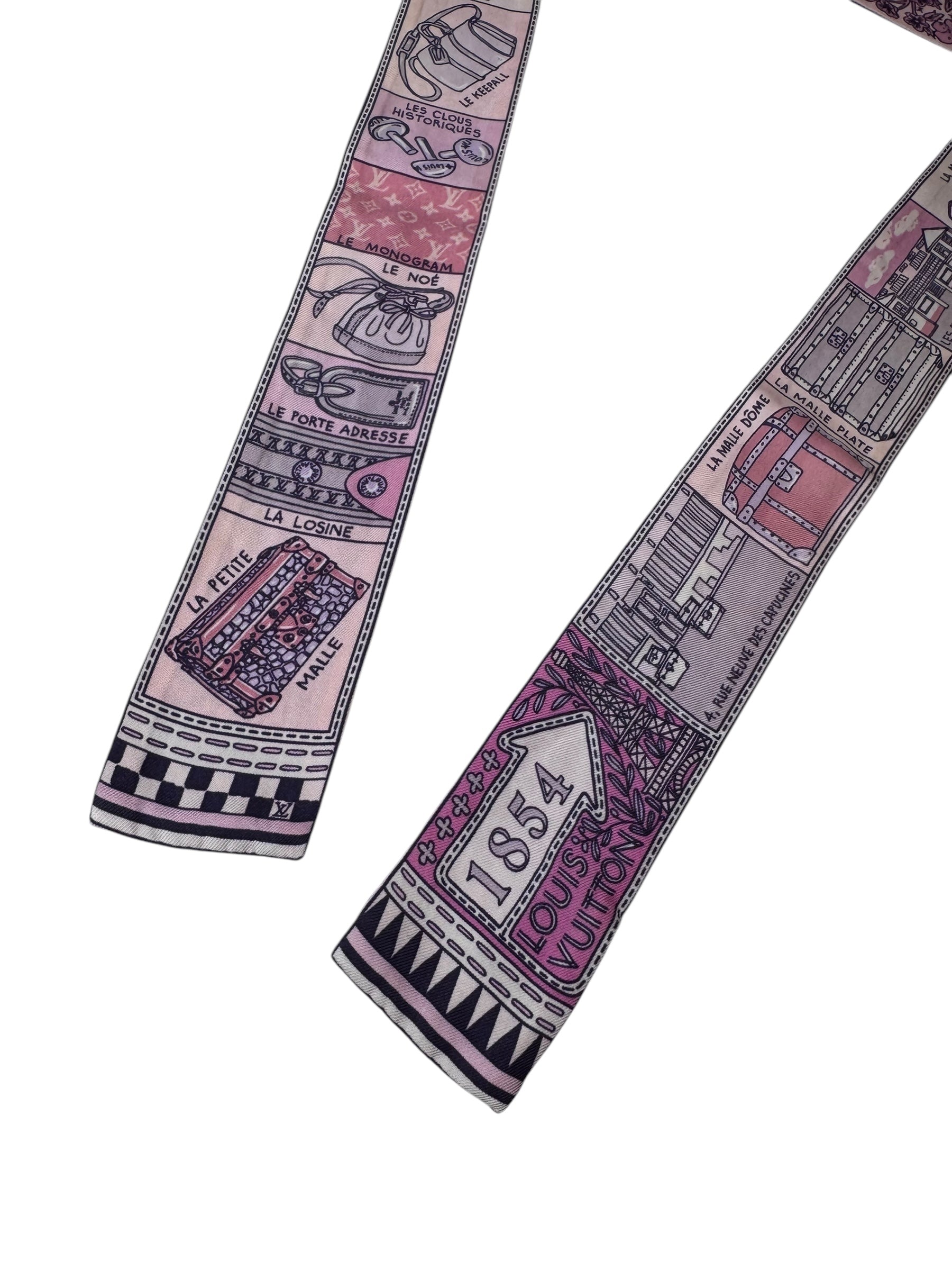 Louis Vuitton Silk Jeu De Louis BB Bandeau Scarf | Luxe Accessory