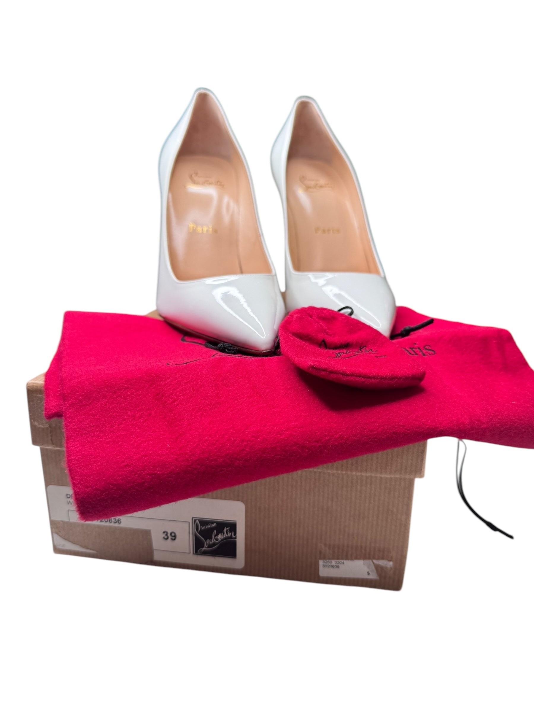 Christian Louboutin Kate 100mm Patent Heels 39 | Iconic Elegance