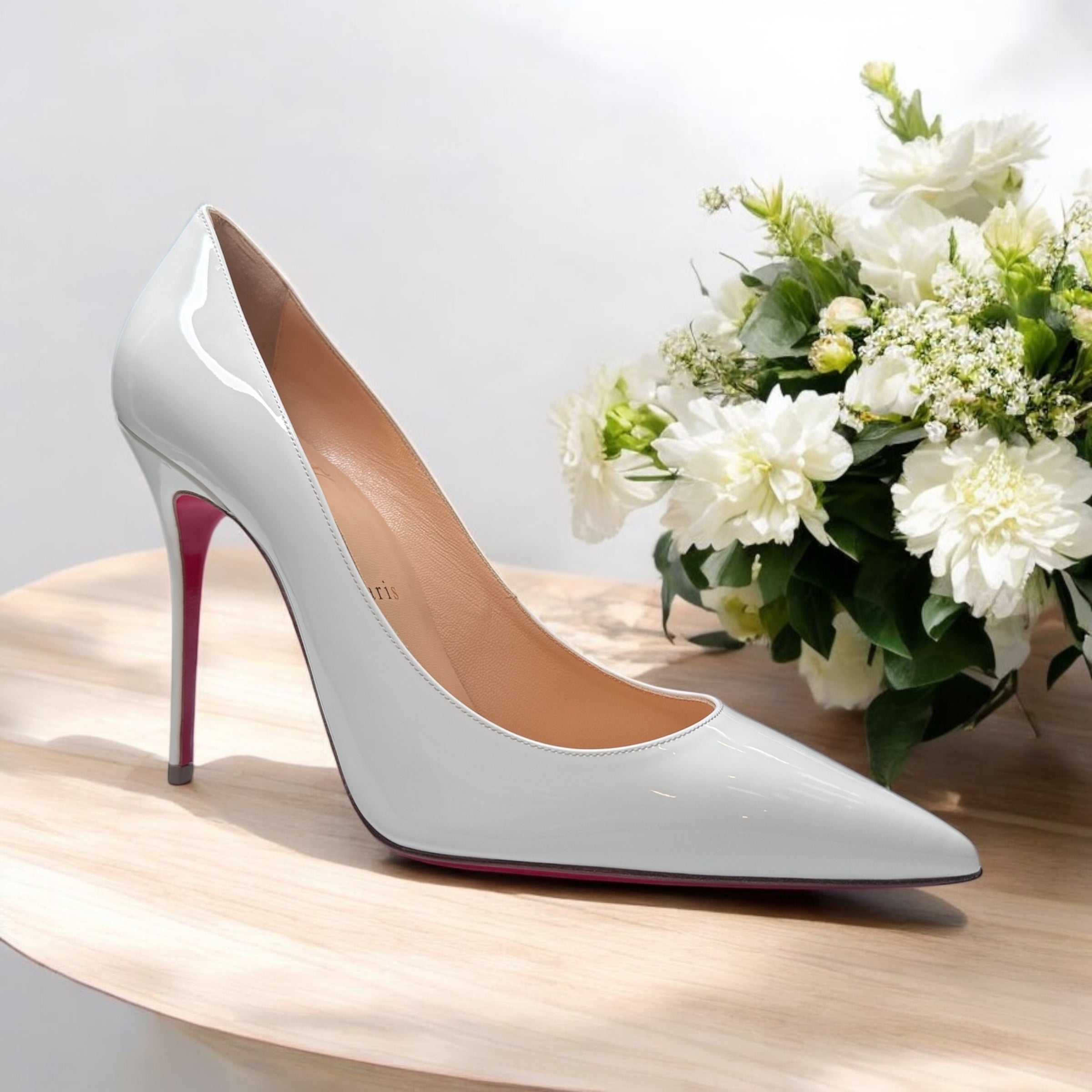 Christian Louboutin Kate 100mm Patent Heels 39 | Iconic Elegance