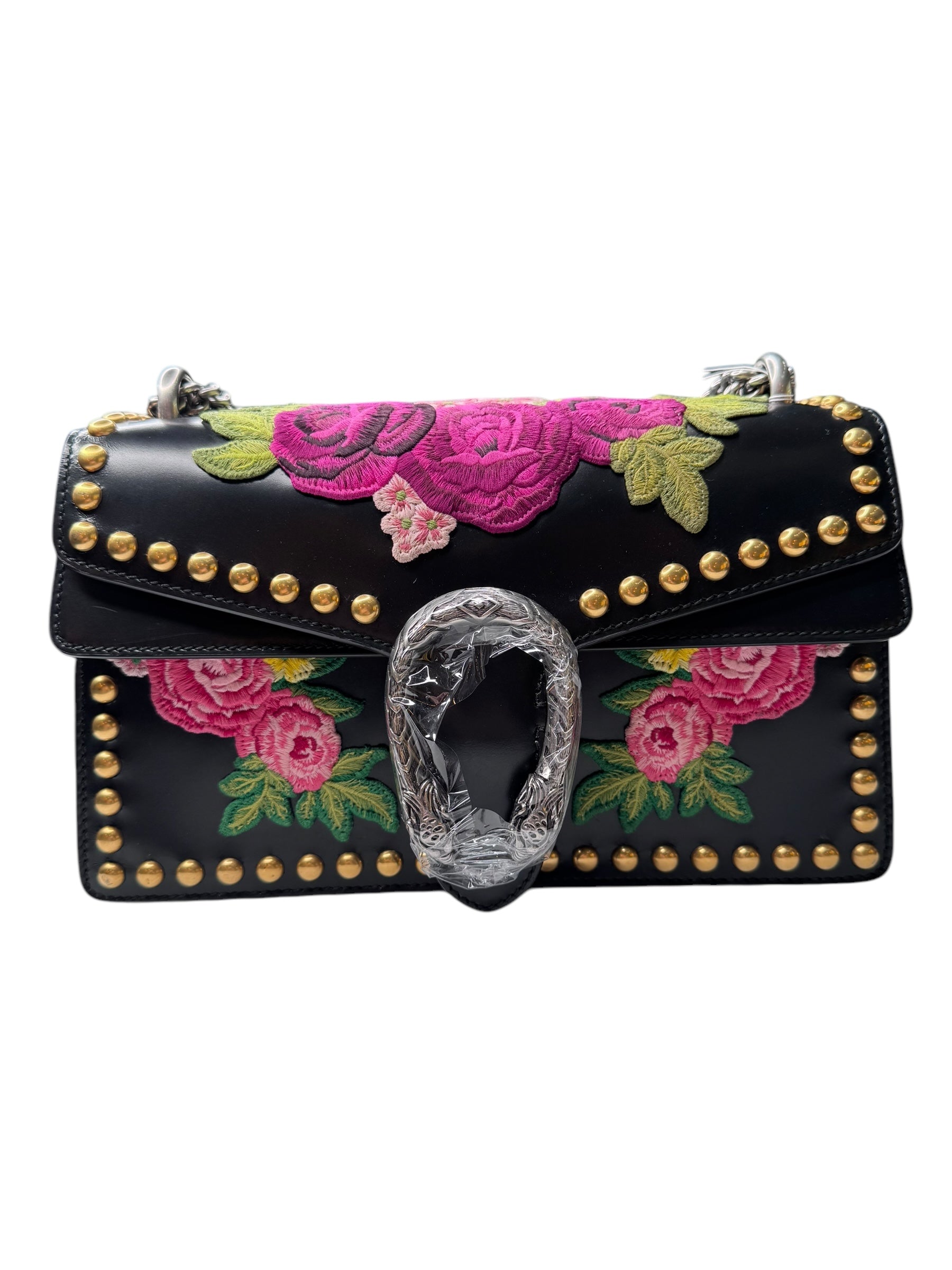 Gucci Small Embroidered Dionysus Studded Shoulder Bag | Chic