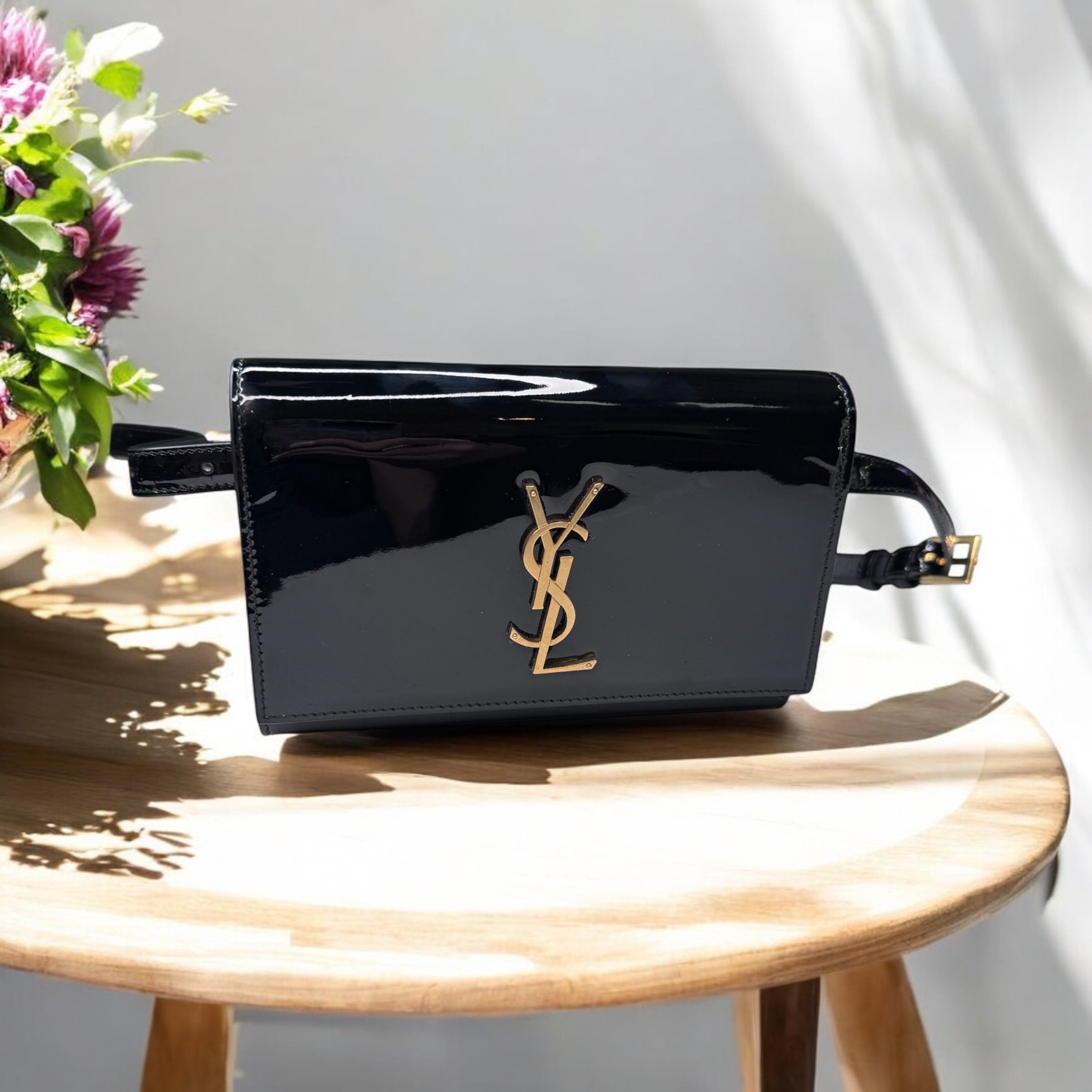 Saint Laurent Kate Patent Belt Bag | Chic & Versatile