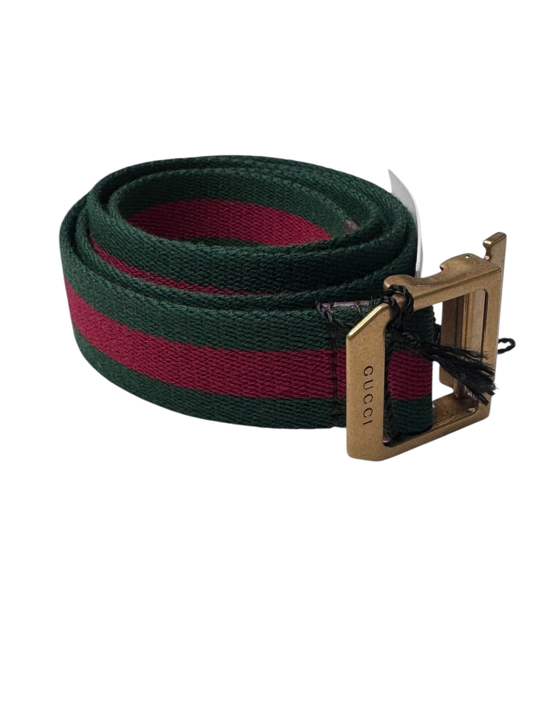 Gucci Striped Web Belt 95 | Classic Signature Style