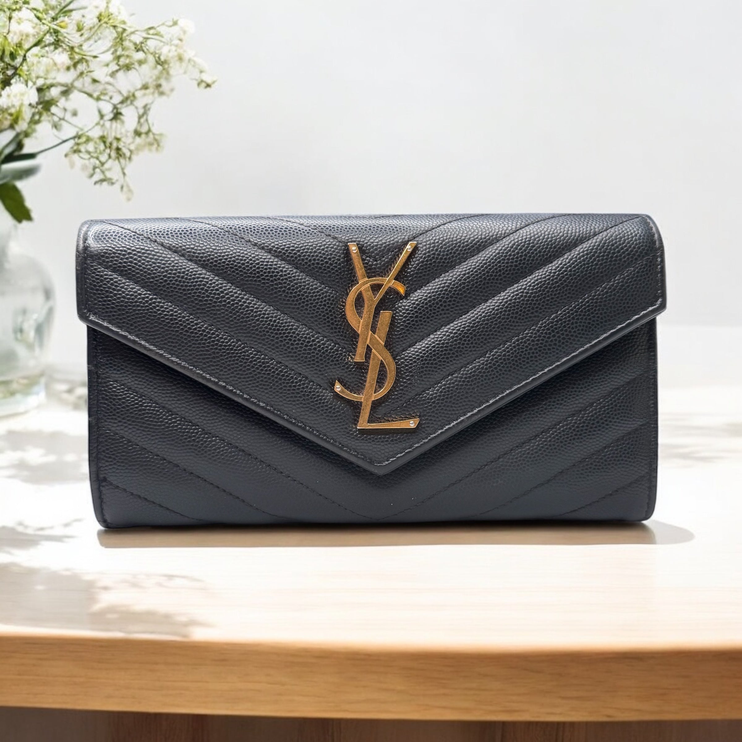 Saint Laurent Long Wallet | Timeless Elegance