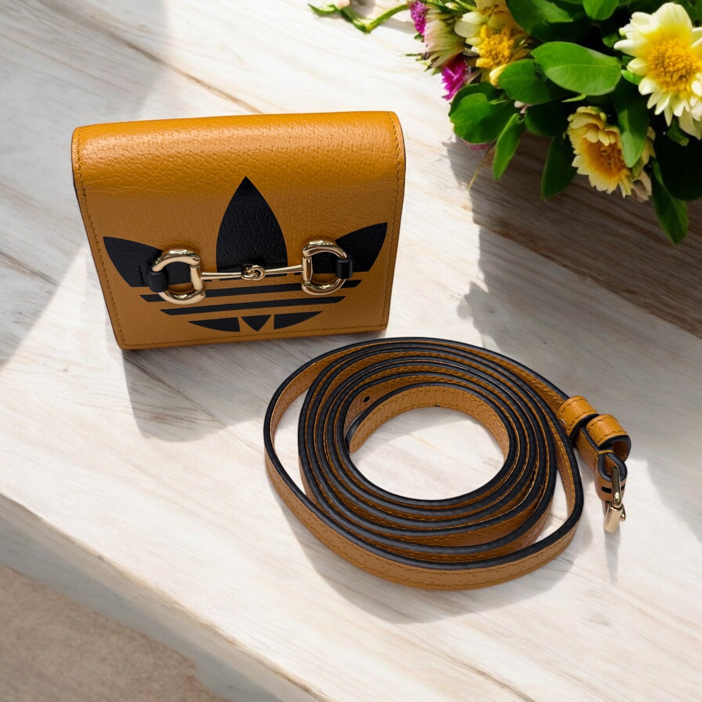 Gucci x ADIDAS Horsebit Wallet on Chain | Sporty Luxe
