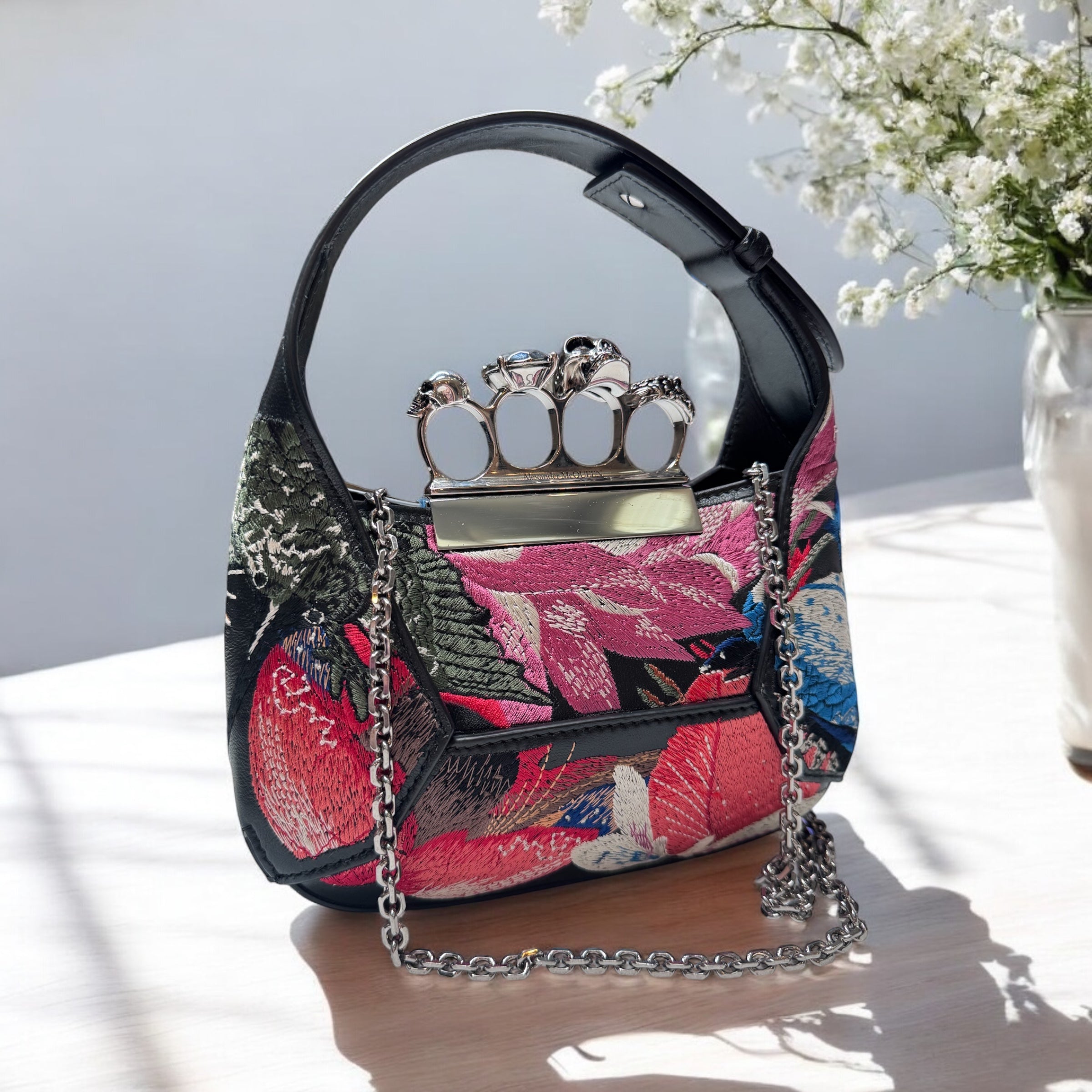 Alexander McQueen Mini Jeweled Bag | Dazzling Statement