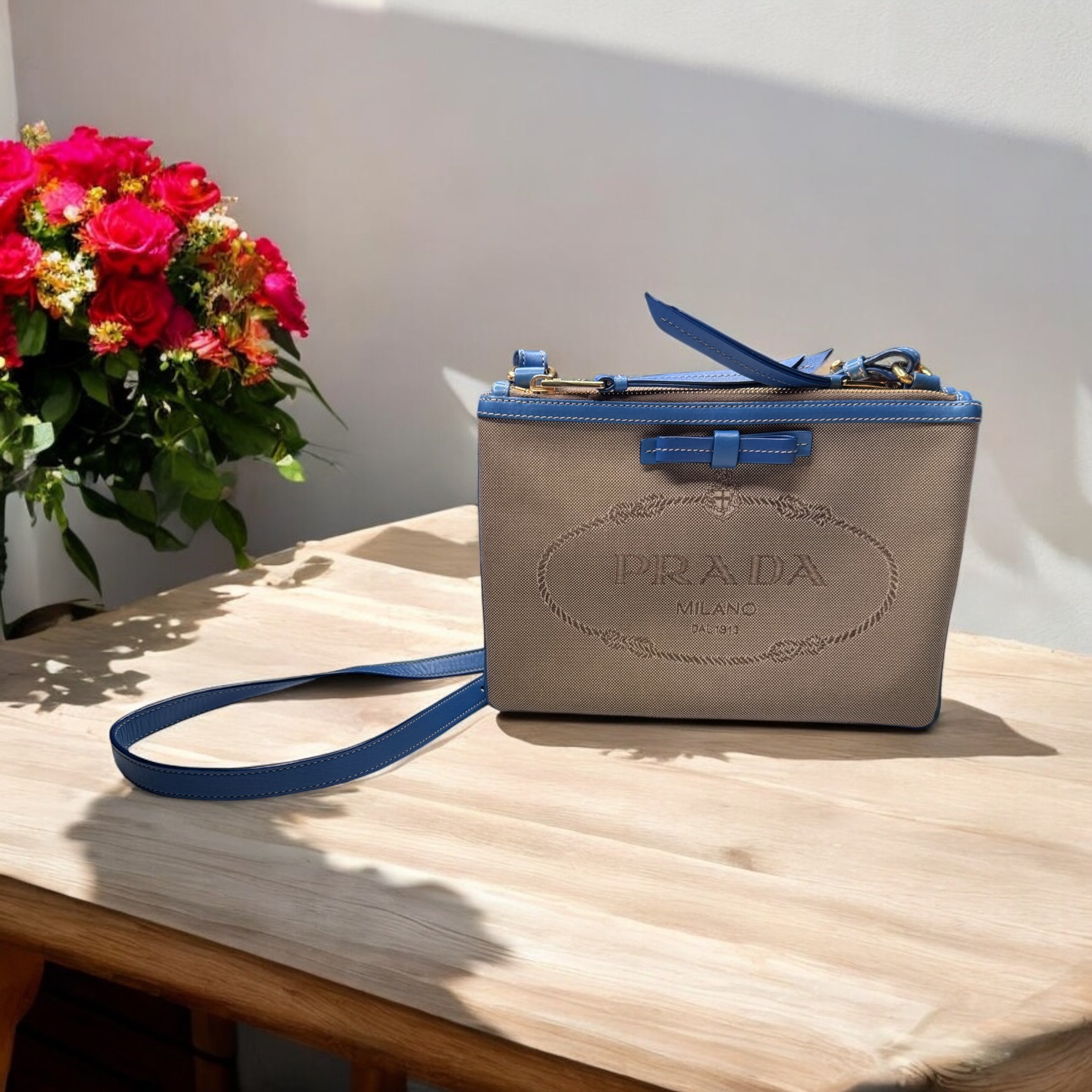 Prada Jacquard Logo Crossbody | Sleek Daily Carry