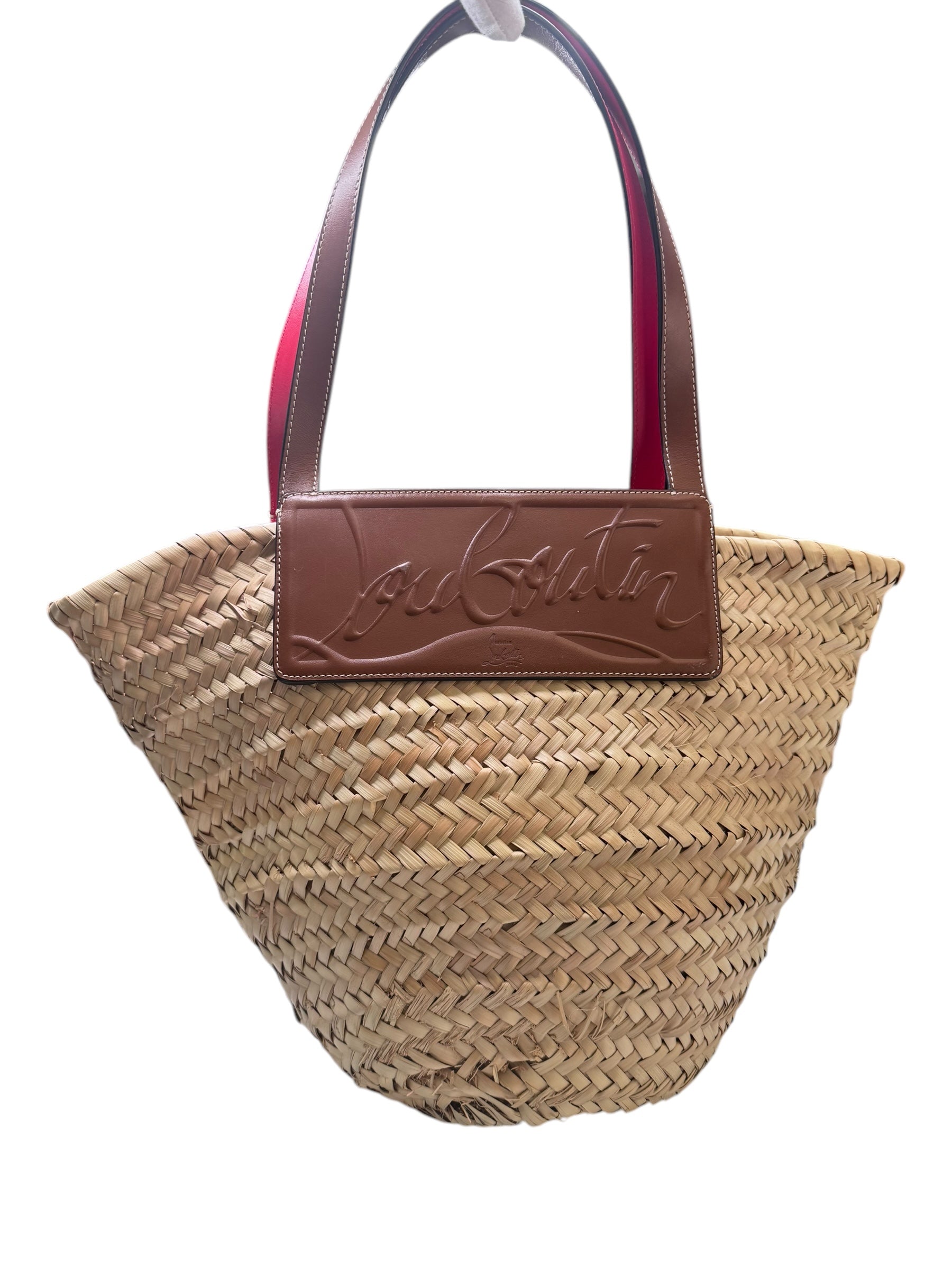 Christian Louboutin Raffia Leather Tote | Chic & Versatile