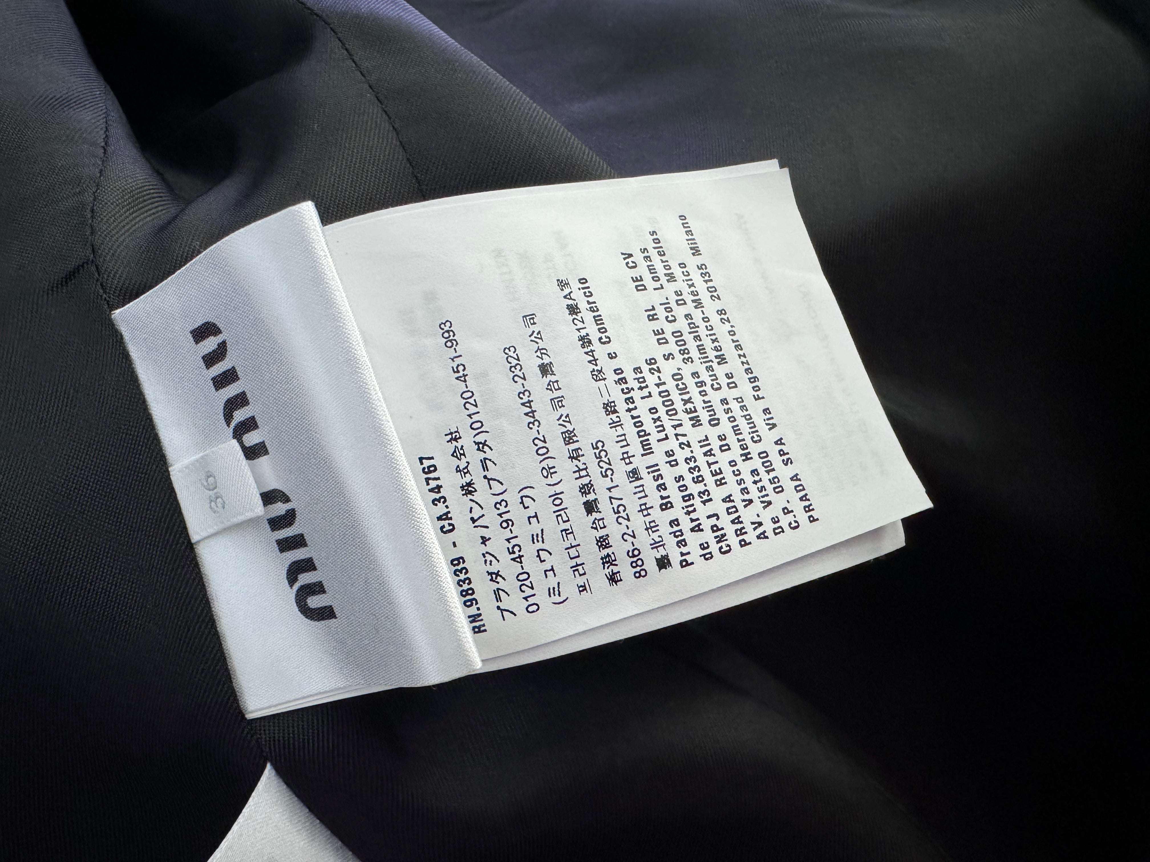 Miu Miu Women’s Wool Tuxedo Jacket