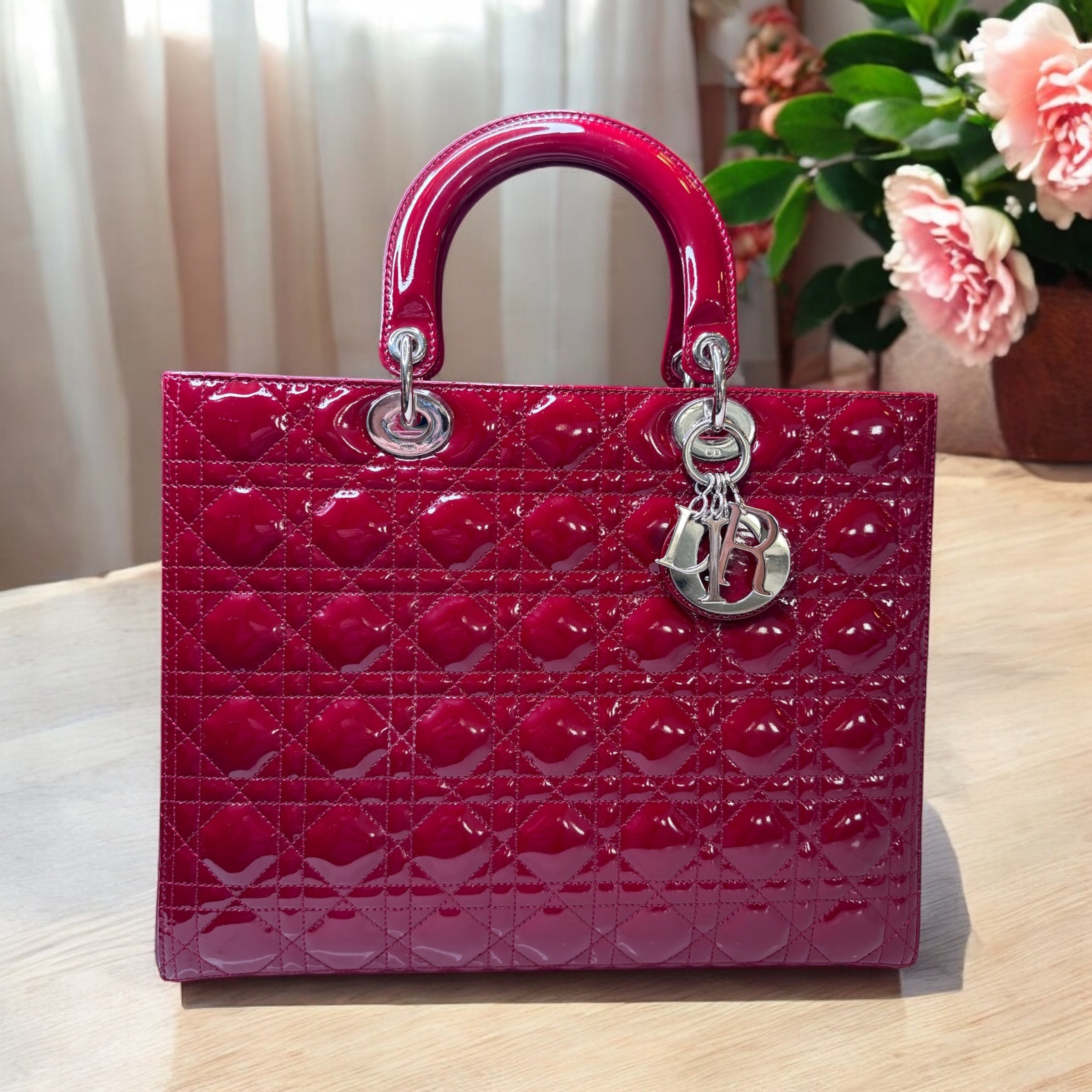 Dior Patent Large Lady Dior Bag | Timeless Icon