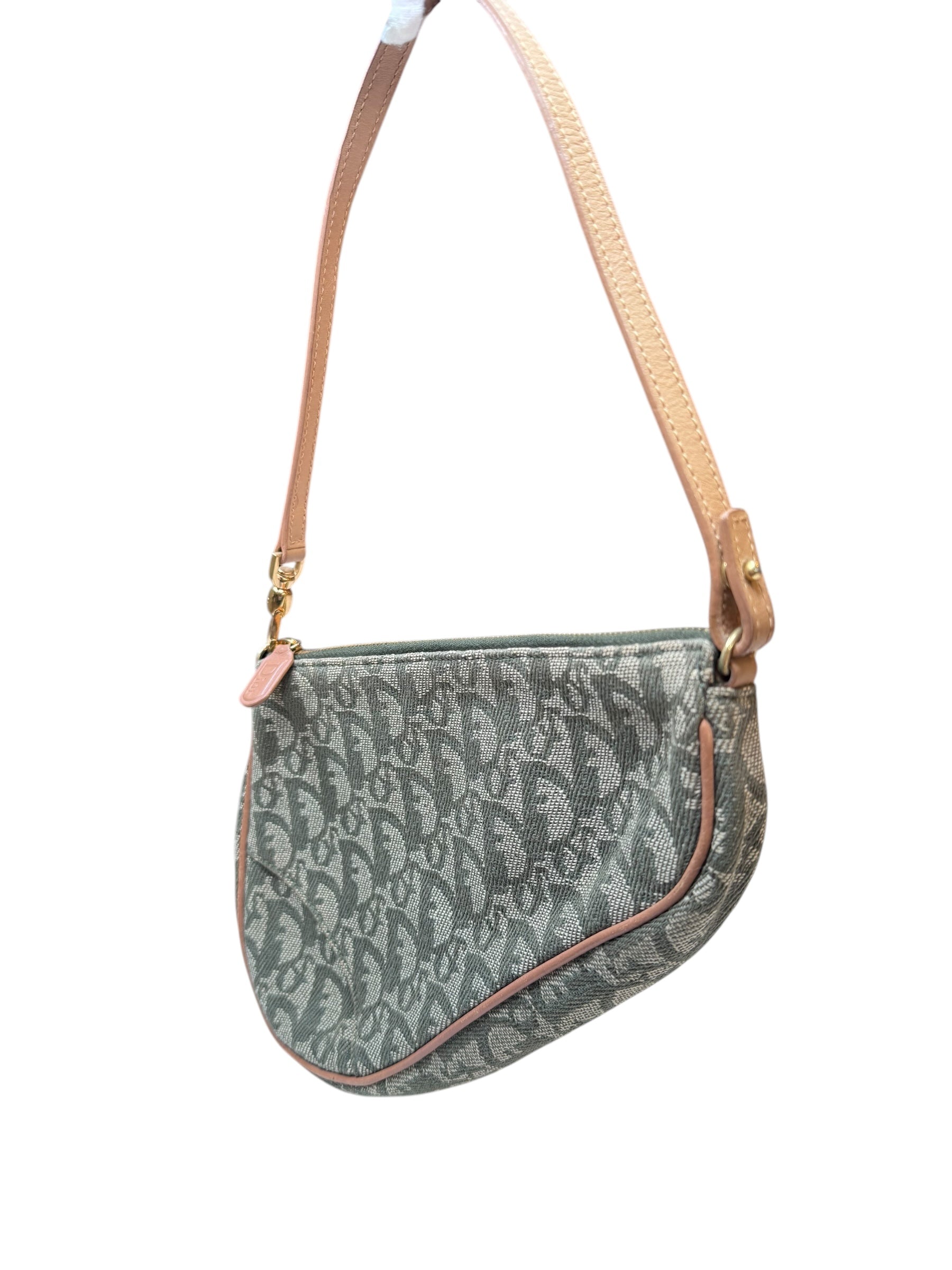 Dior Vintage Canvas Saddle Pochette | Iconic Shape