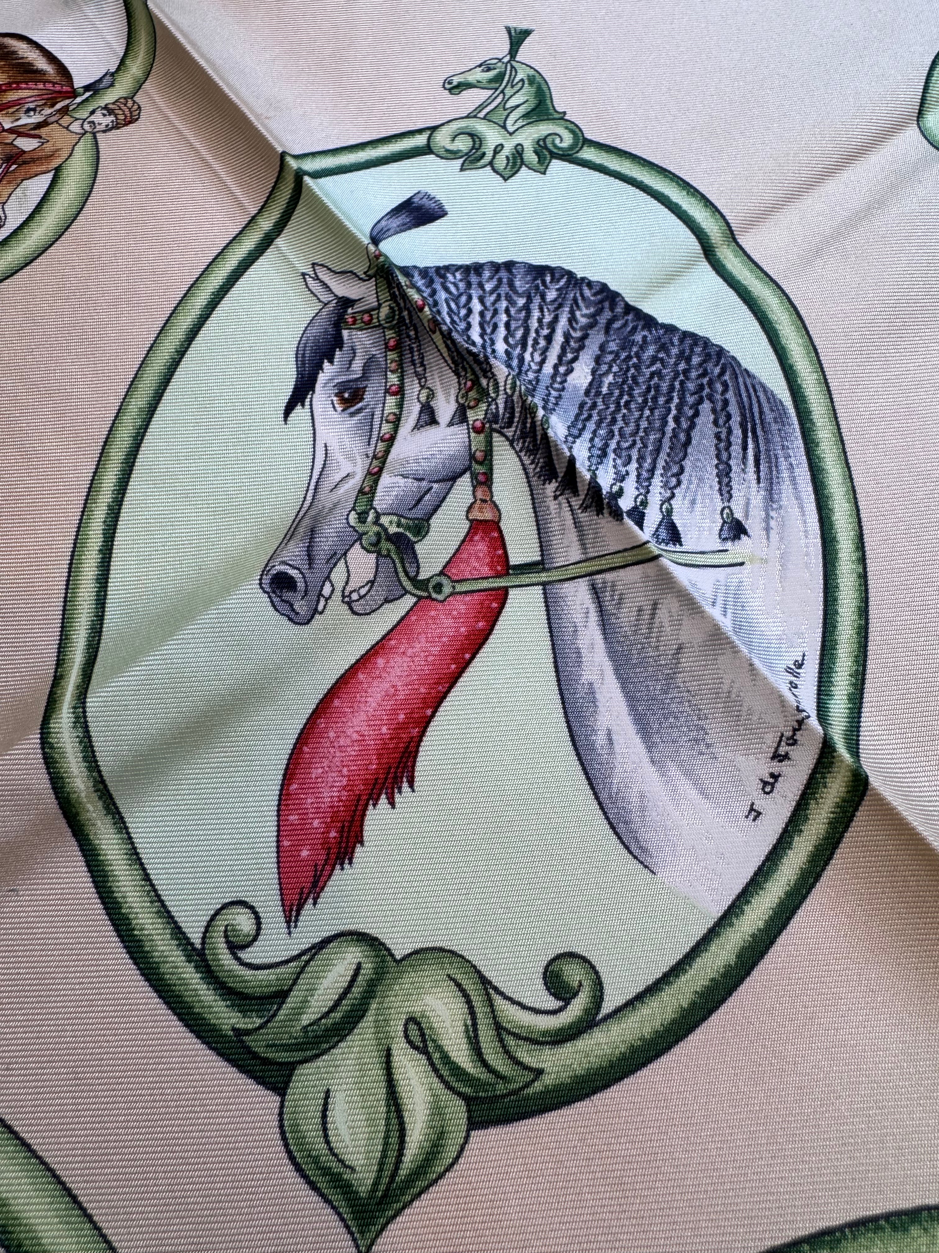 Hermes Les Chevaux des Moghols Silk Scarf 90 | Artful Print