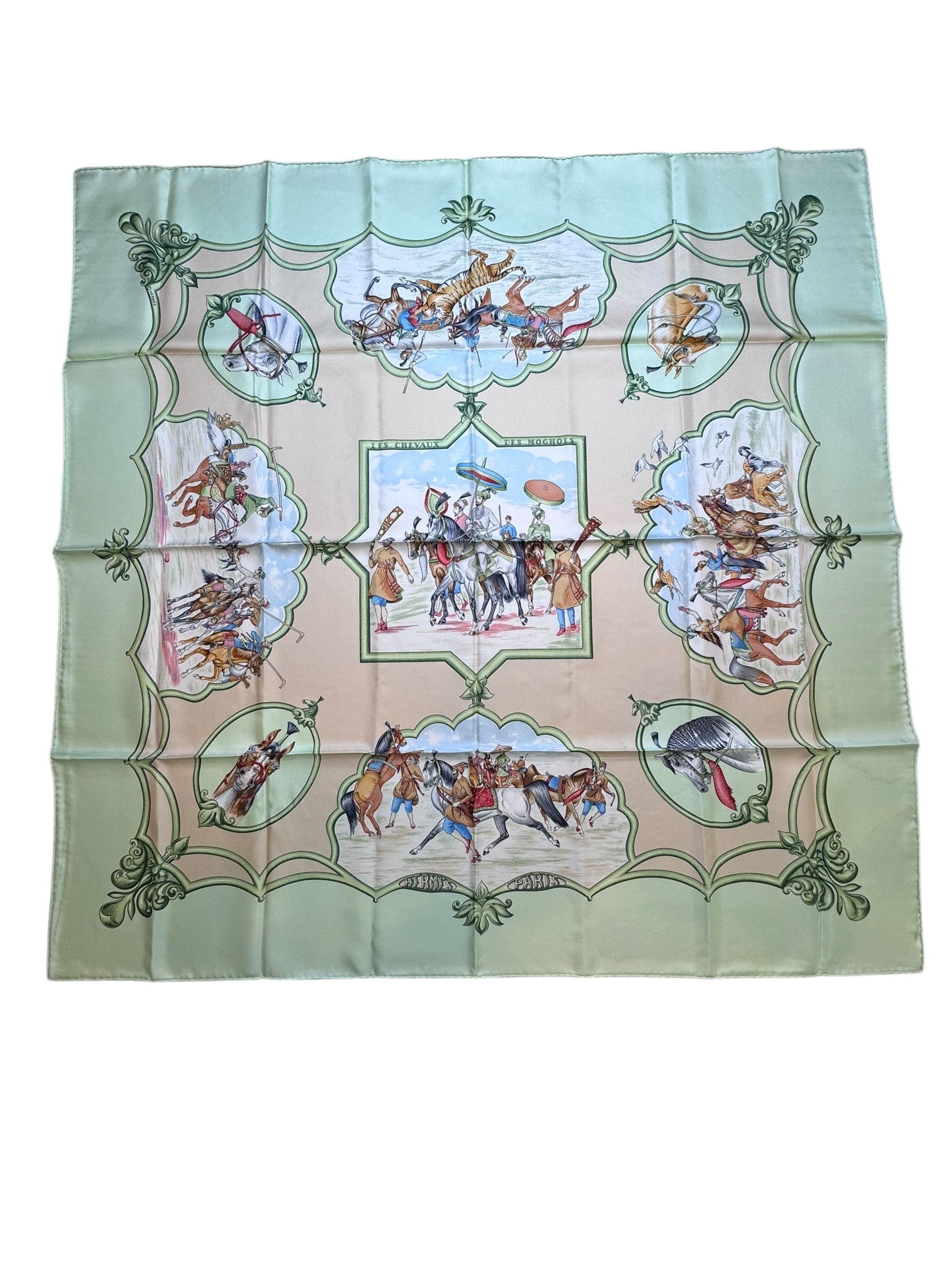 Hermes Les Chevaux des Moghols Silk Scarf 90 | Artful Print