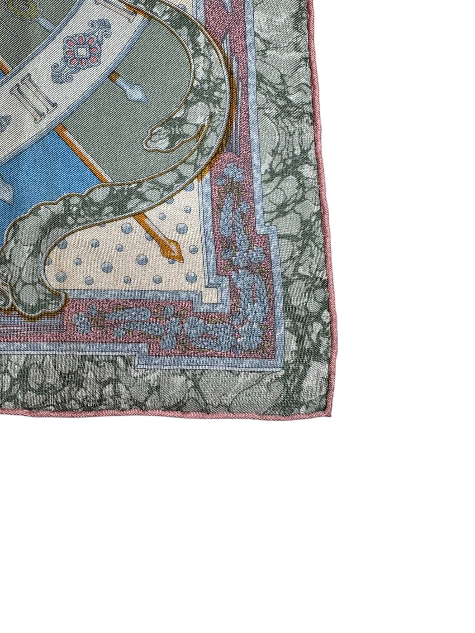 Hermes Carpe Diem Silk Pocket Square | Refined Detail