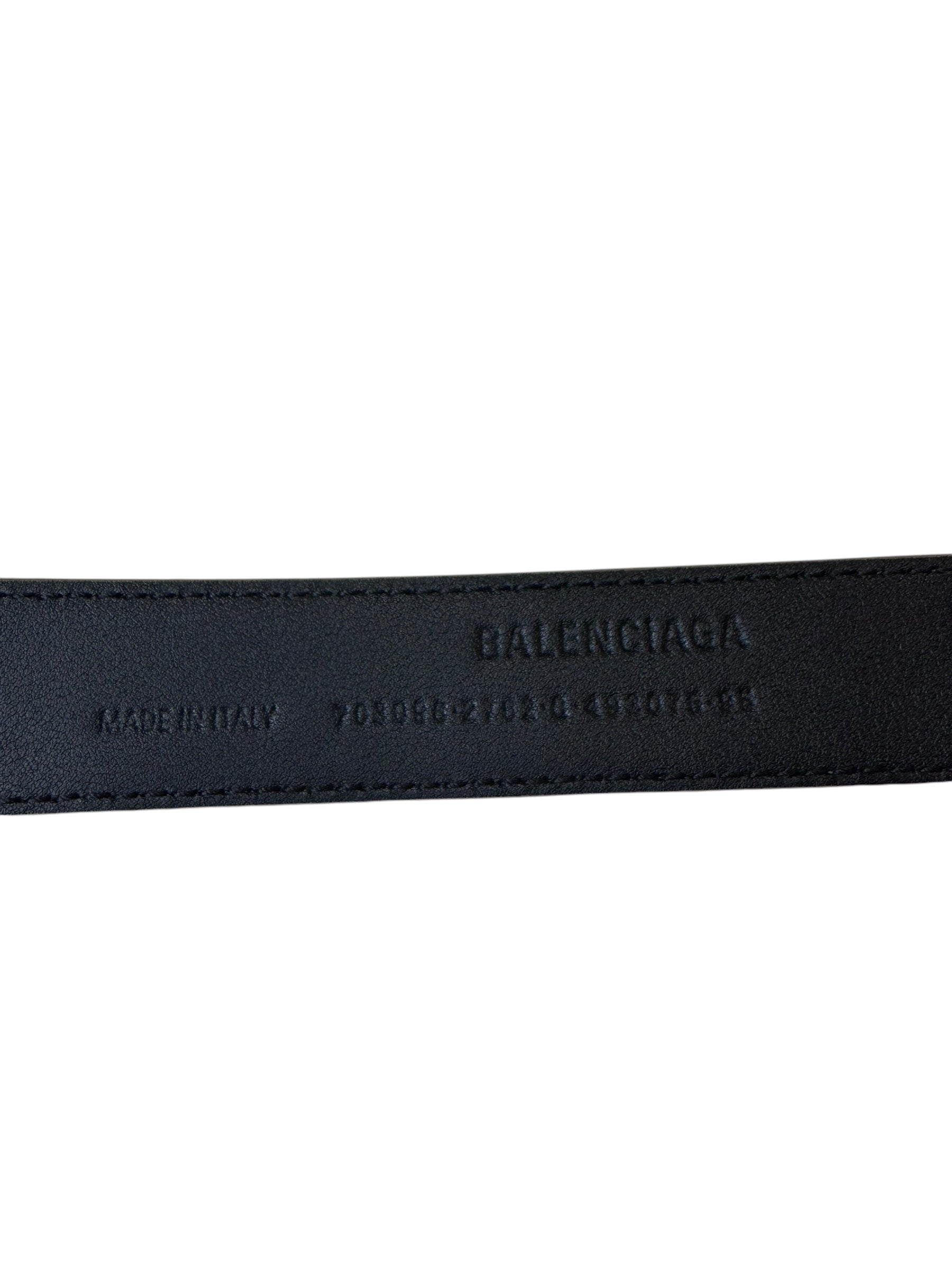 Balenciaga Leather Belt (95/38) | The Little Purse