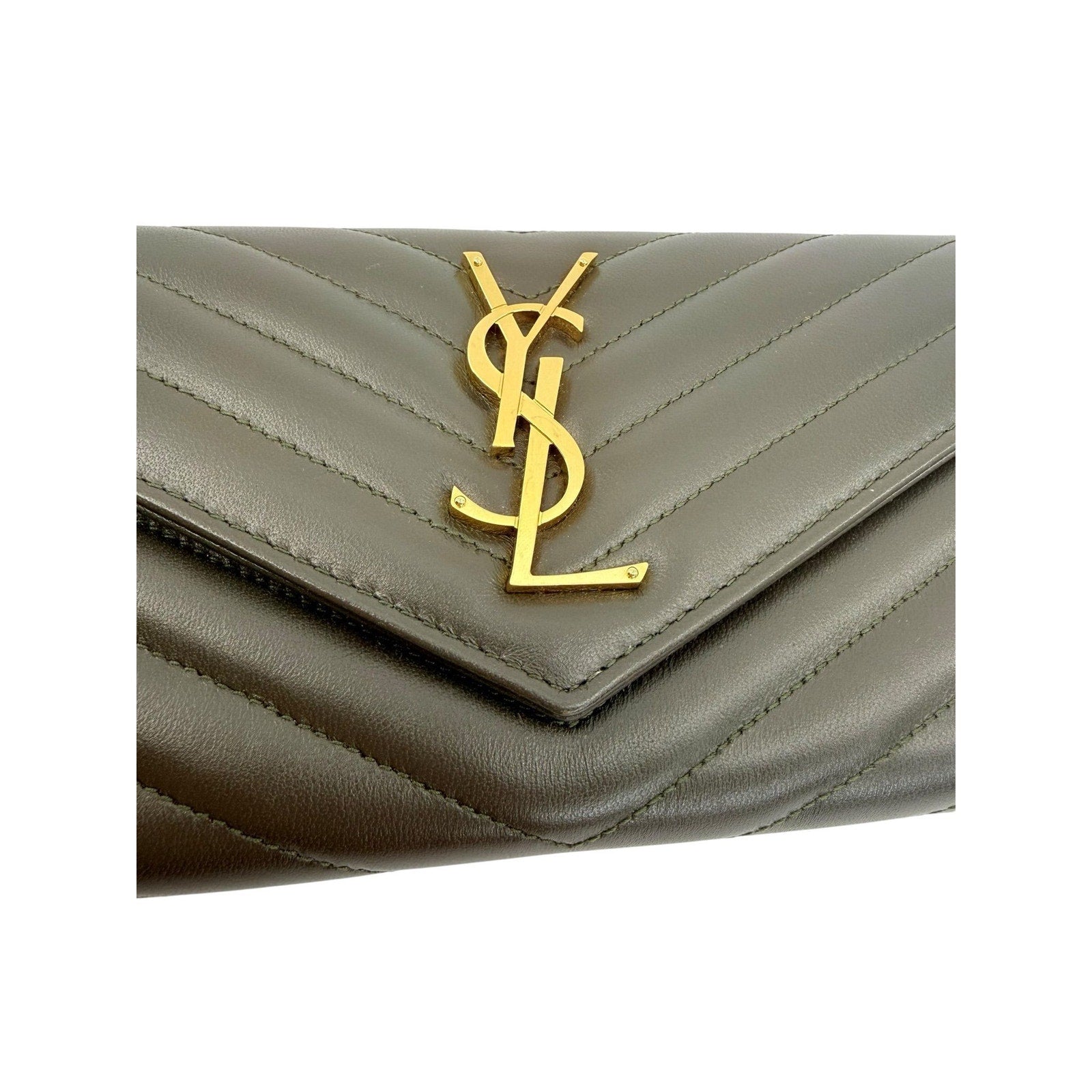 Saint Laurent Cassandre Wallet in Smooth Leather