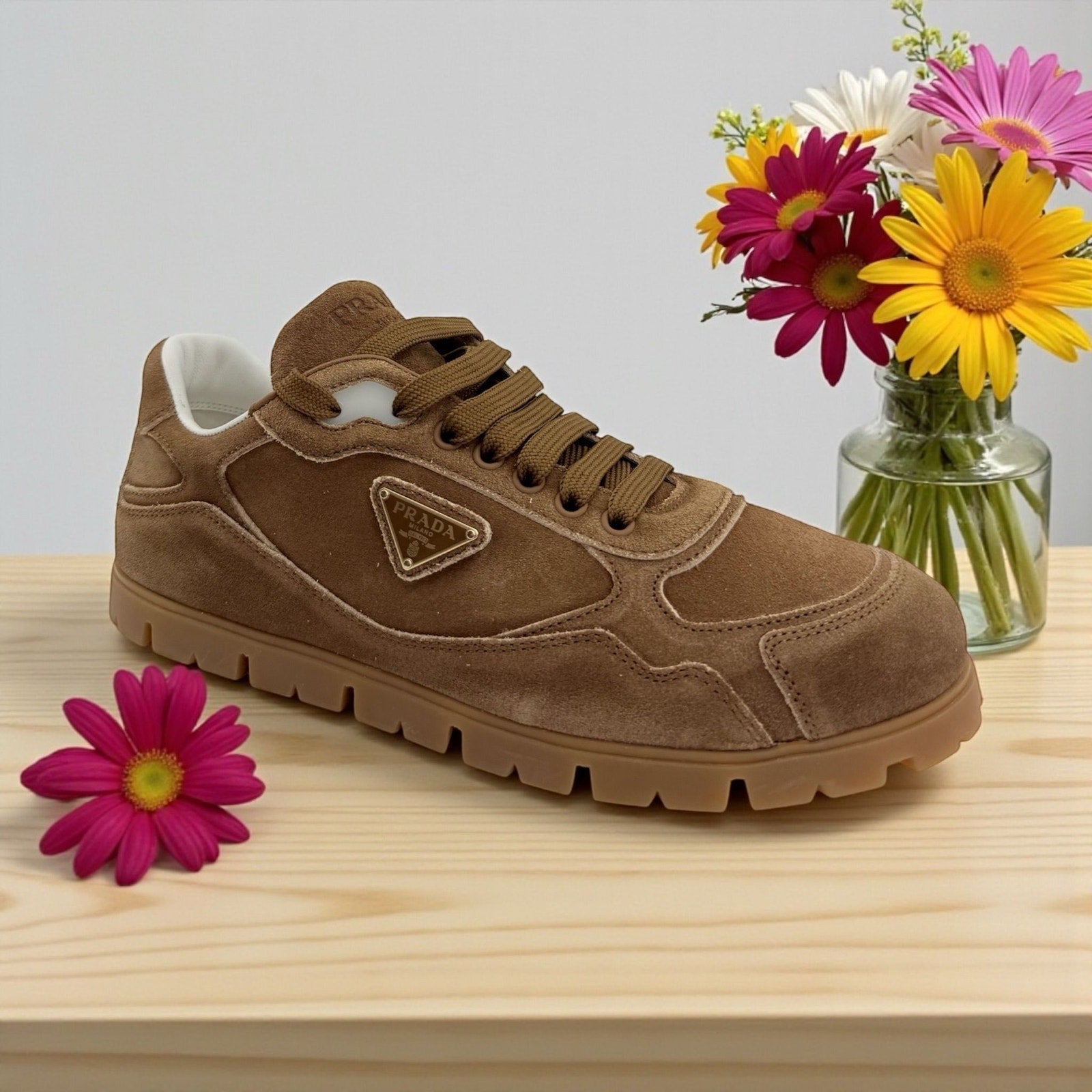 Prada Trail Faded Suede Sneakers (40.5/10.5)