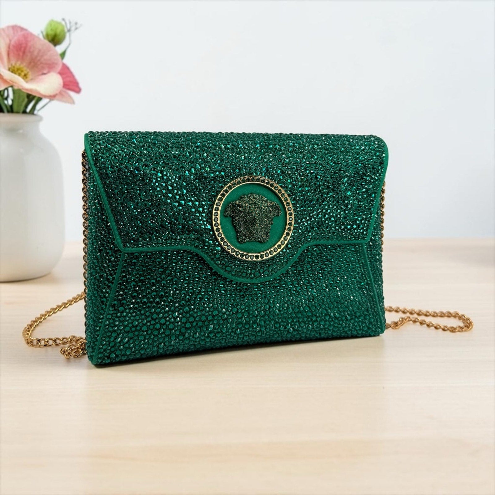 Versace Emerald Medusa Crossbody