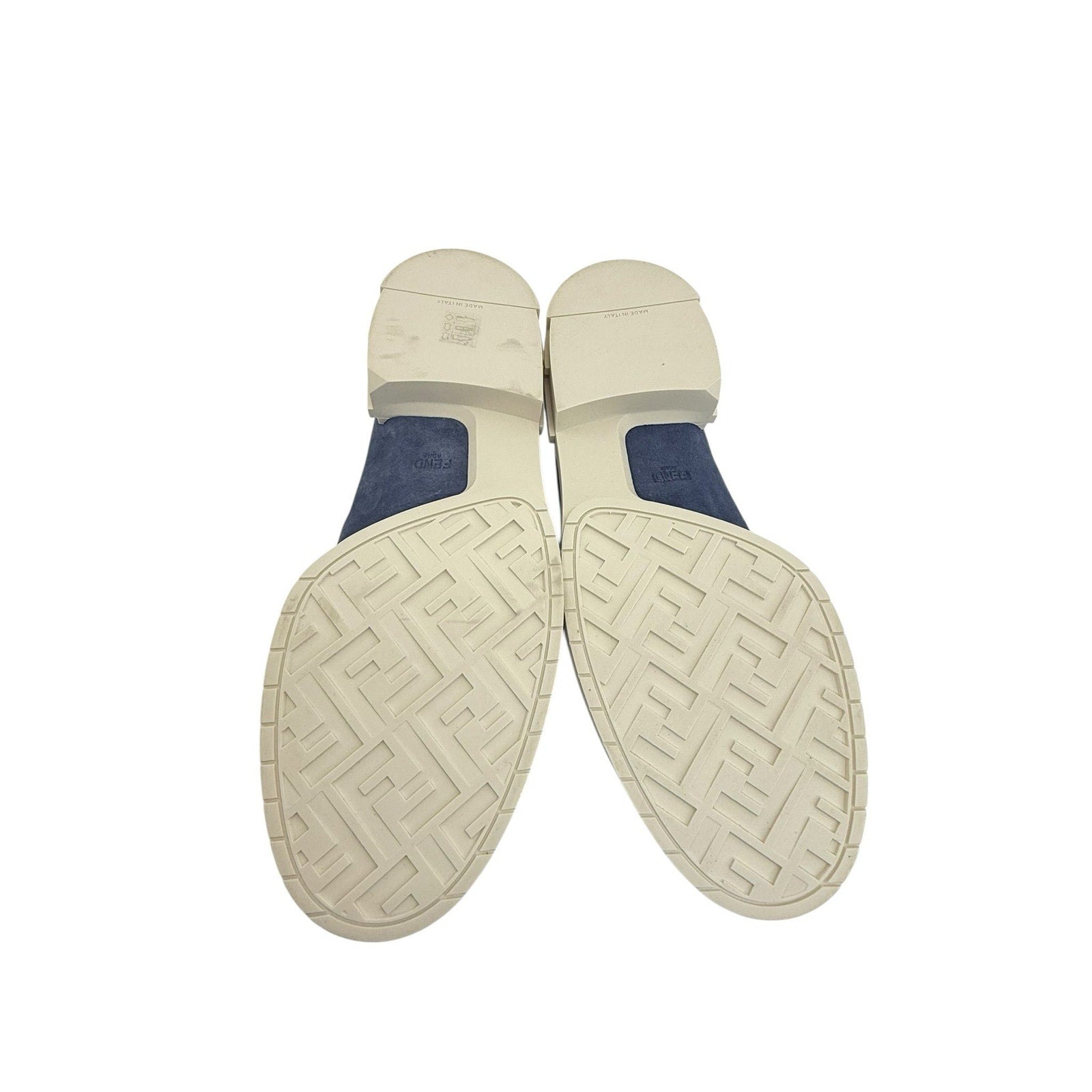 Fendi Blue Suede Frame Loafers (10 UK/11 US)