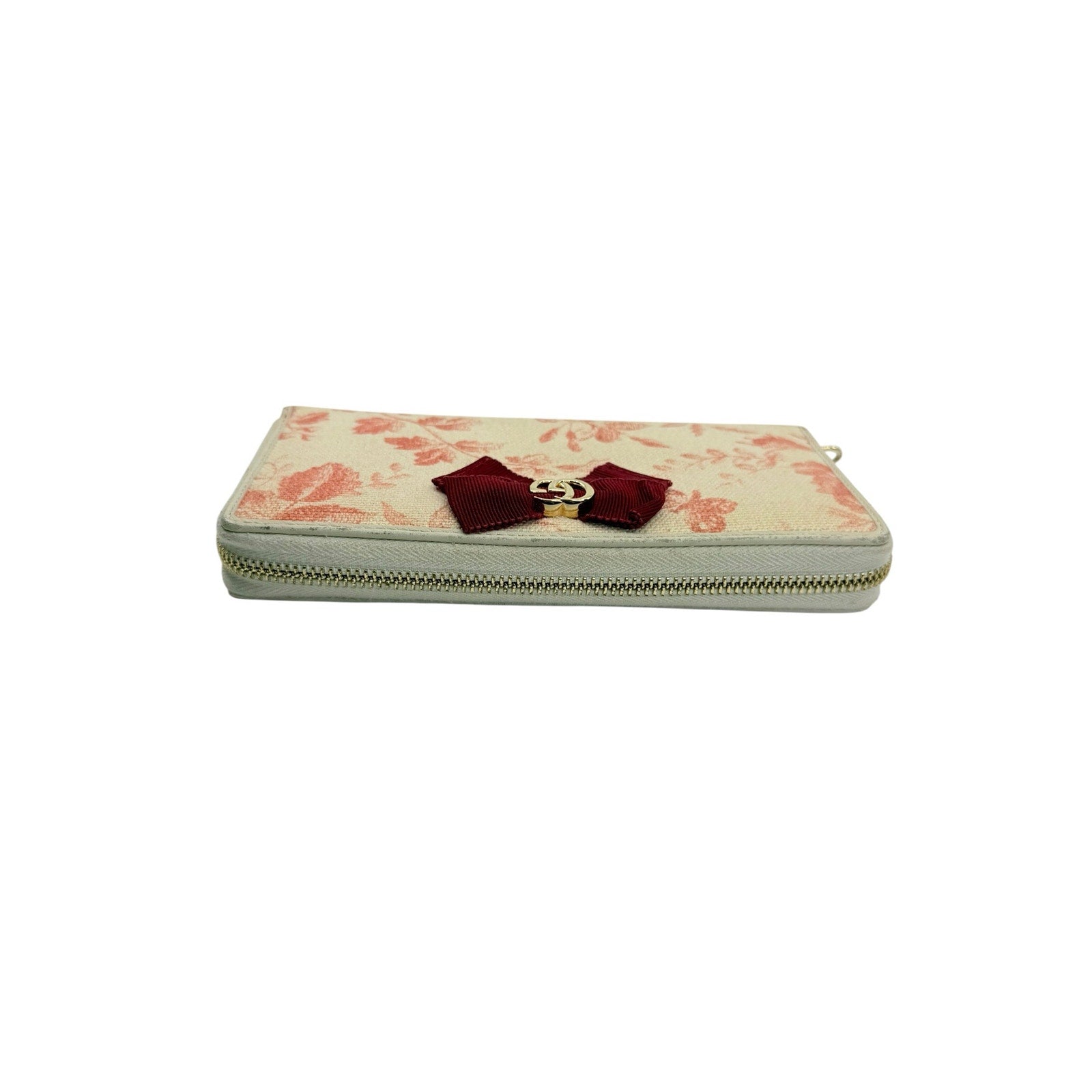 Gucci Canvas Herbarium Print Long Zippered Wallet