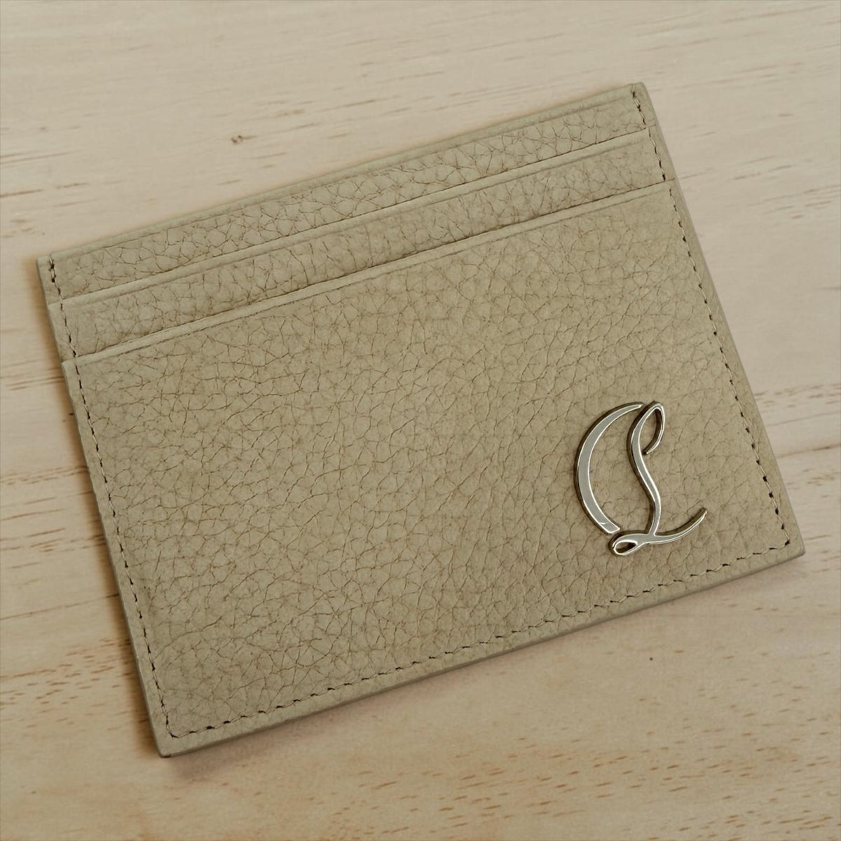 Christian Louboutin Mooncrest Leather Card Holder