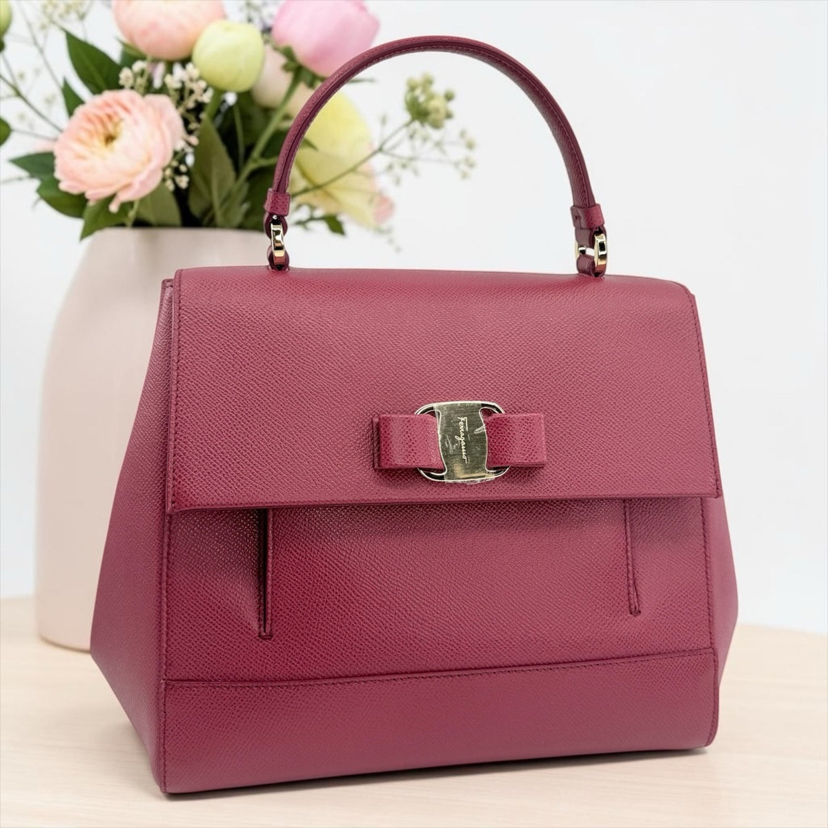 Salvatore Ferragamo Bow Two Way Handbag