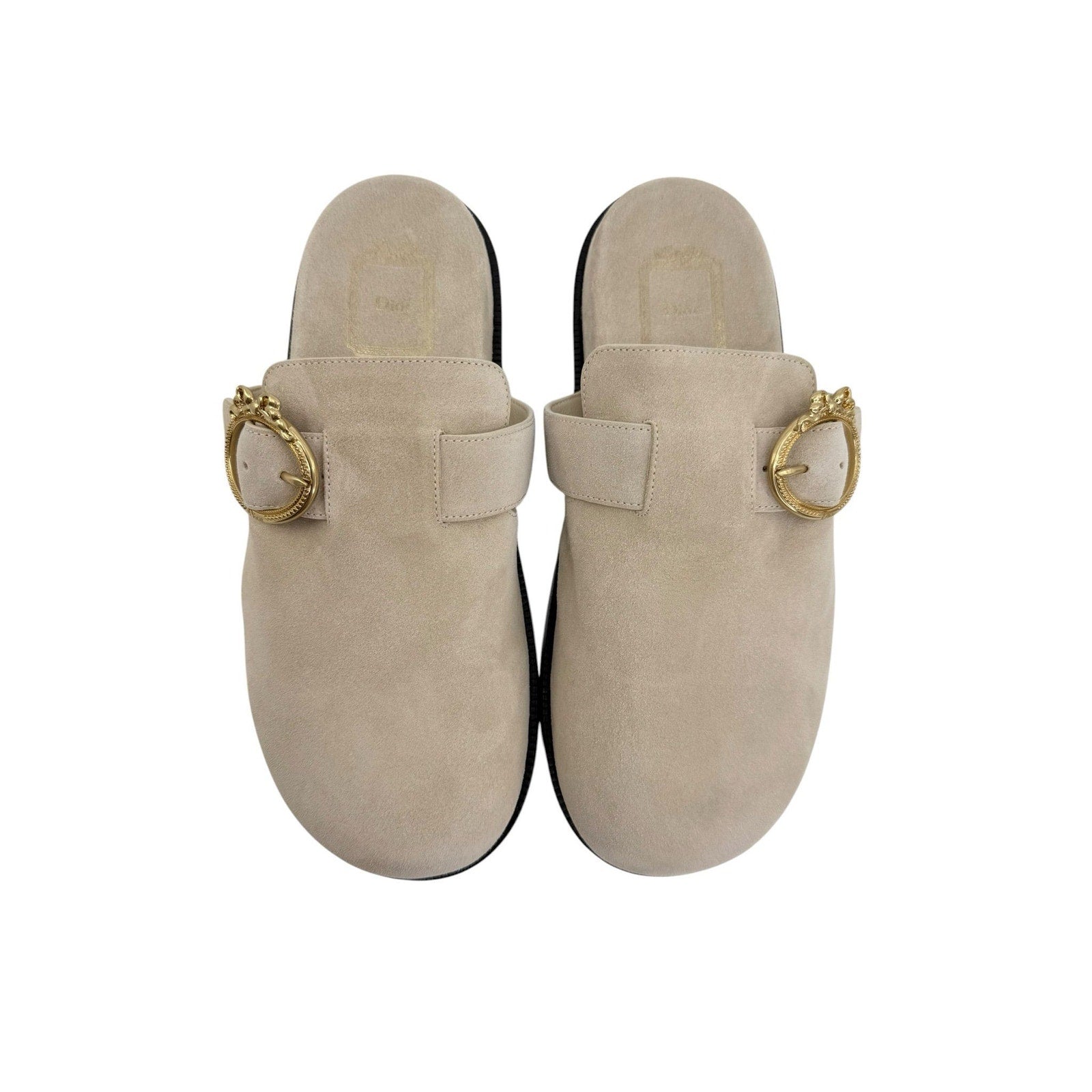 Dior Medallion Buckle Mule Sandals (39/9)