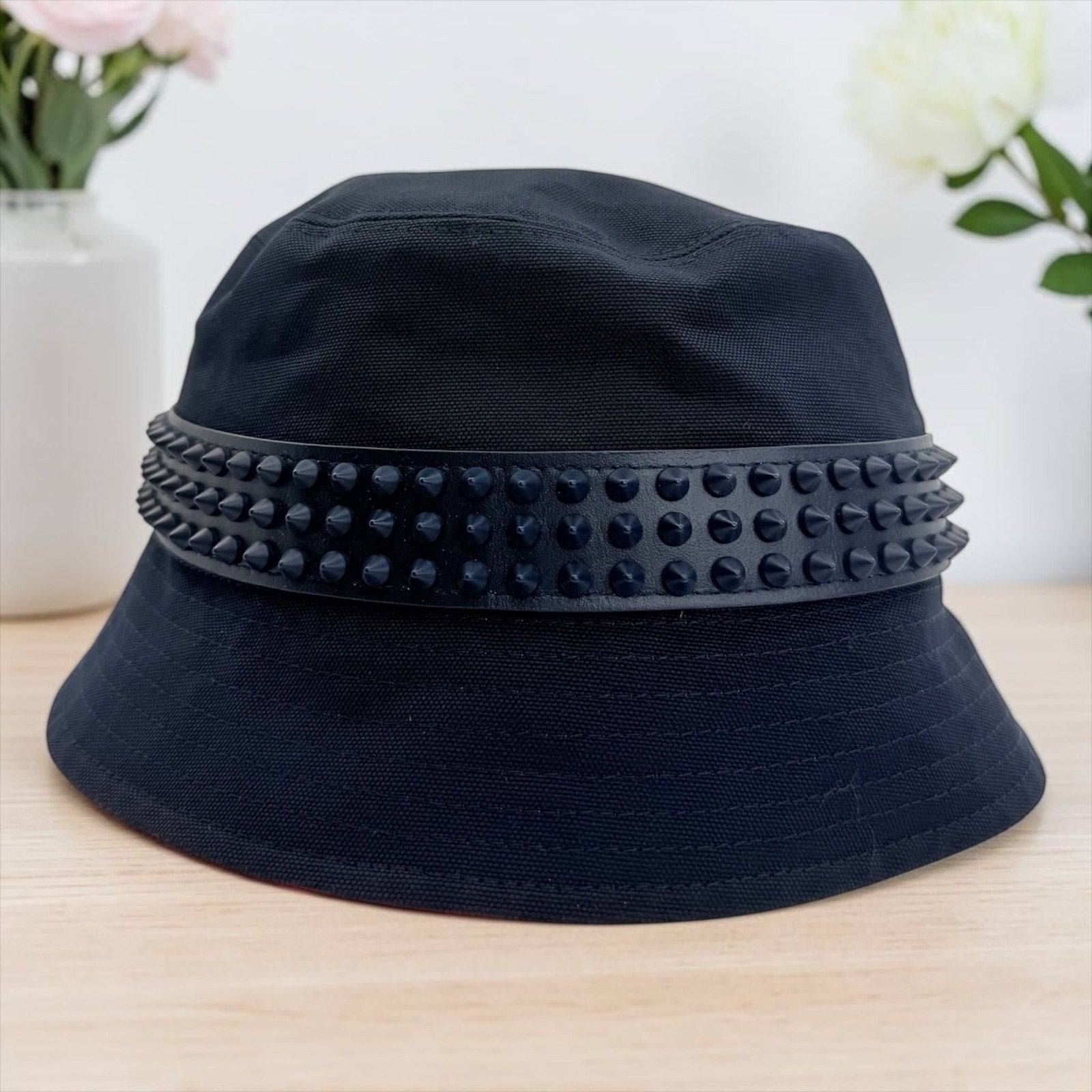 Christian Louboutin Bobino Spikes Bucket Hat (XL)