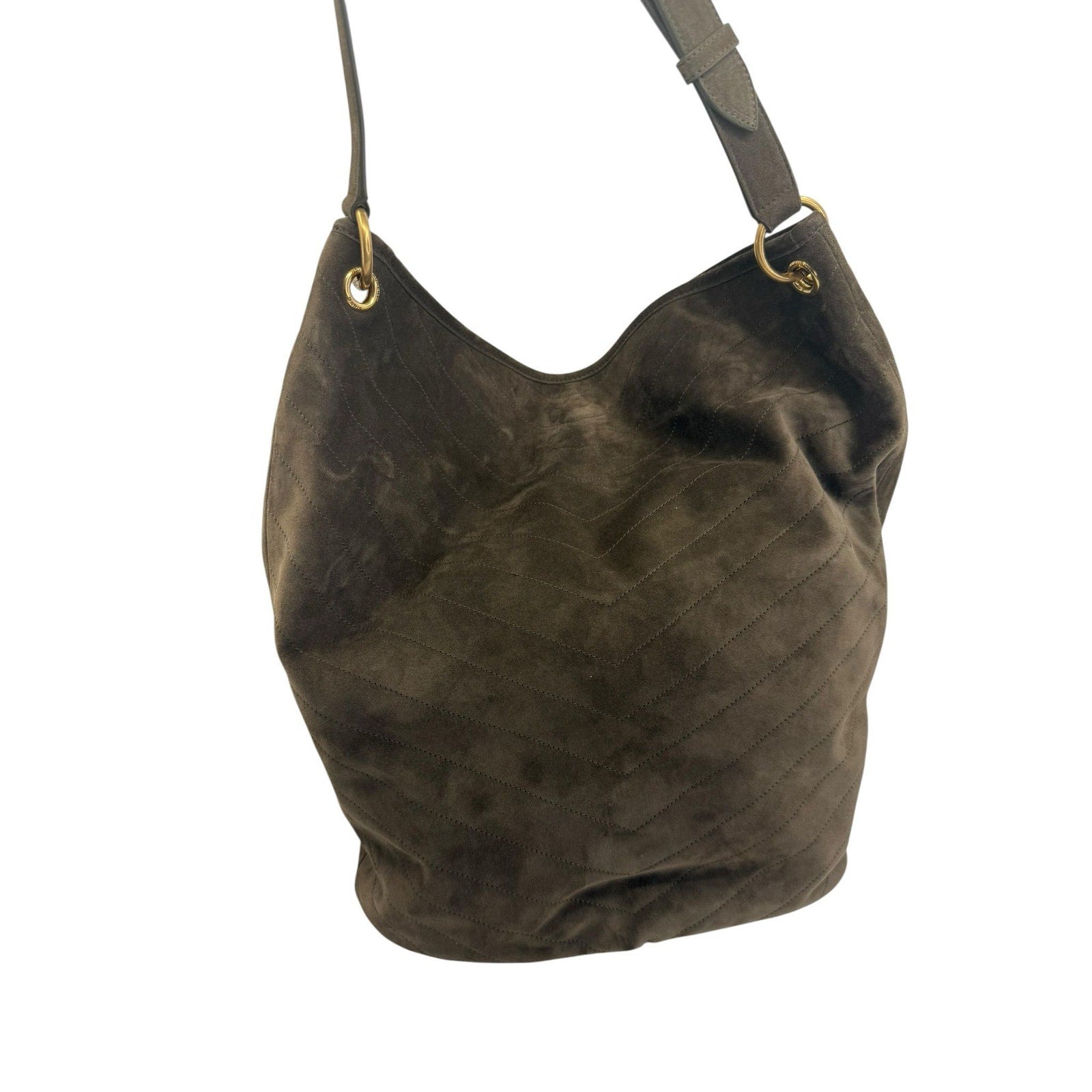 Saint Laurent Niki Supple Bucket Bag w/Pouch