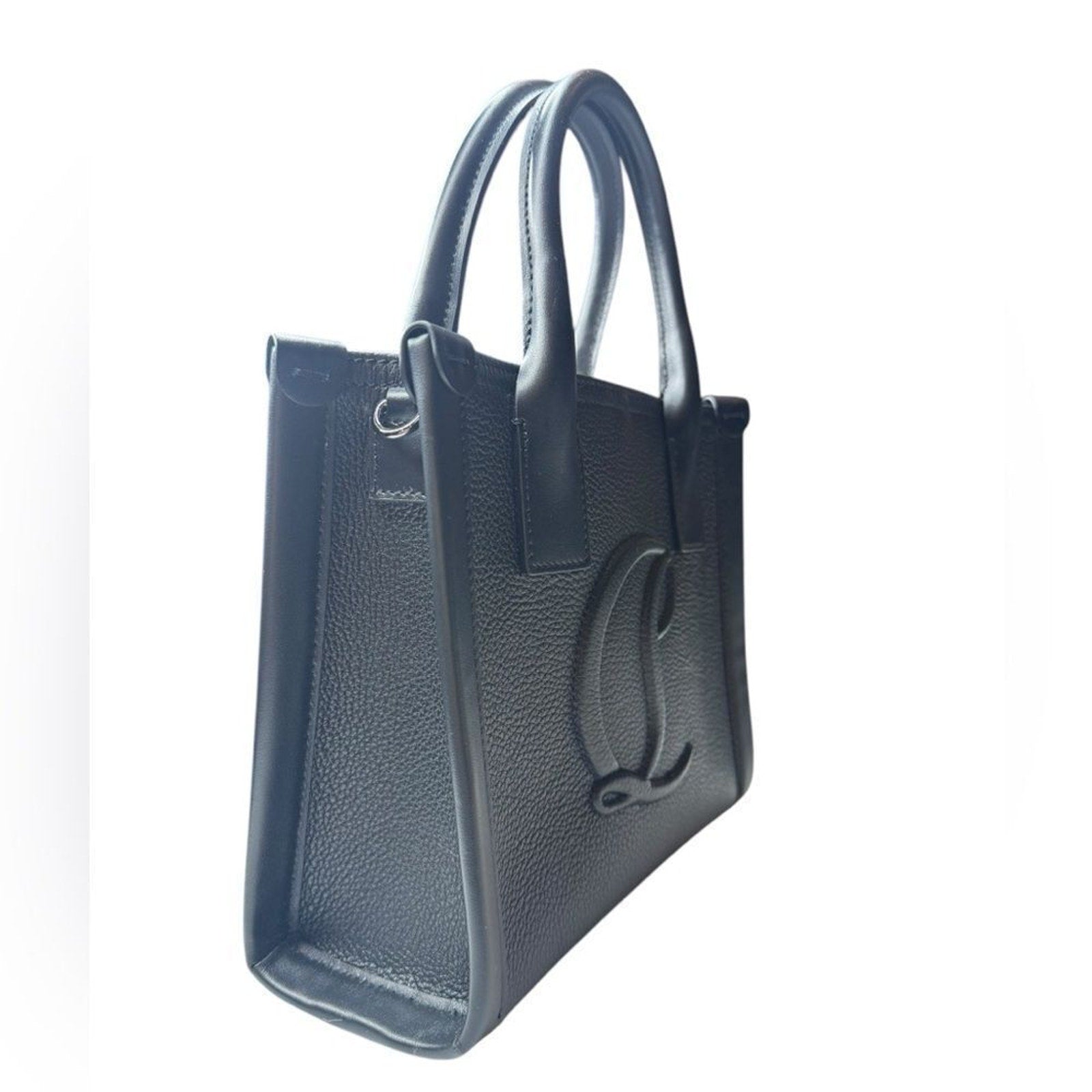 NWT Christian Louboutin By My Side Mini Leather Logo Tote