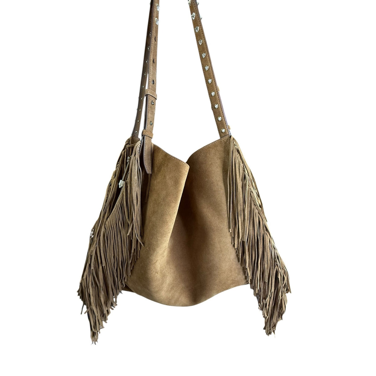 Christian Louboutin Suede Fringe Hobo