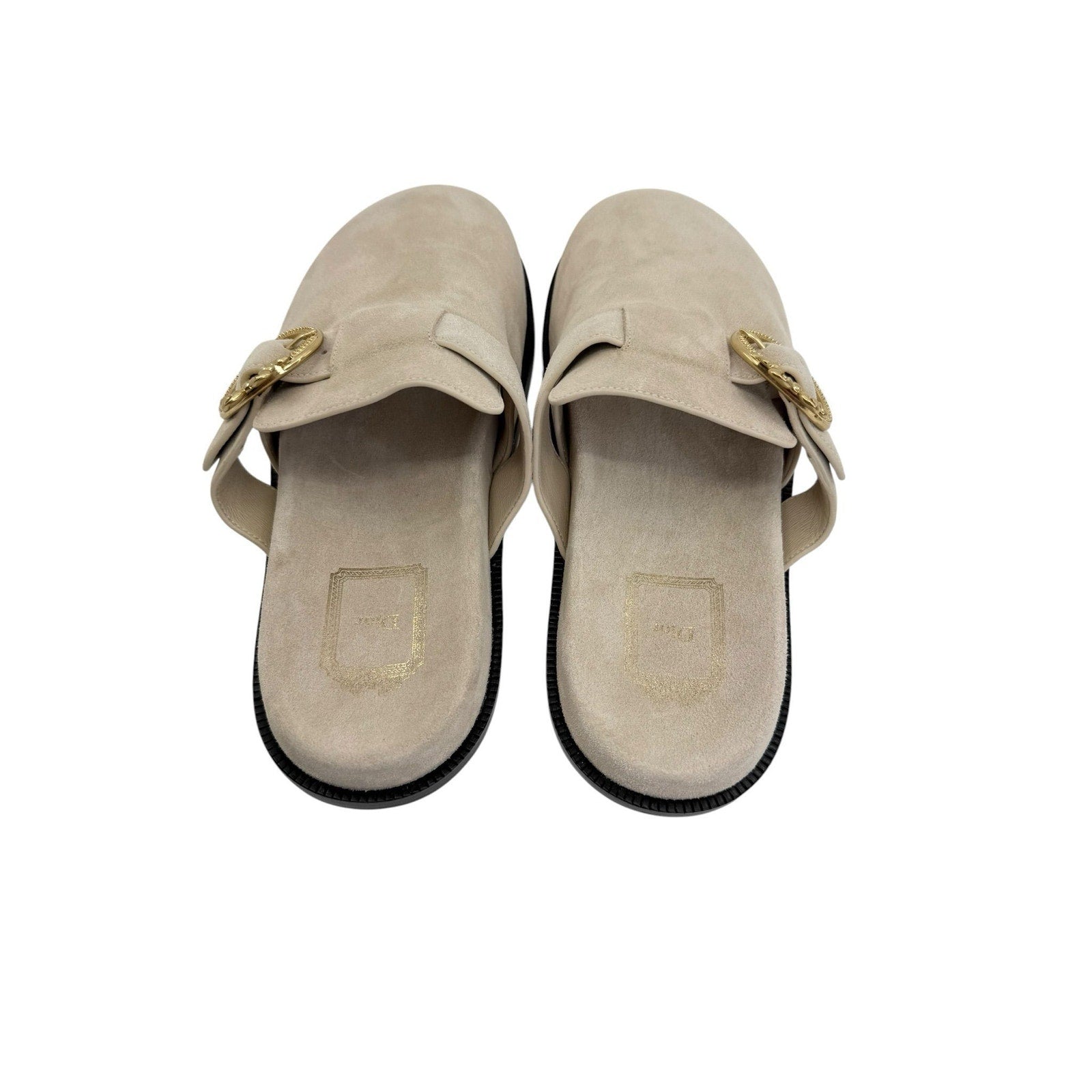 Dior Medallion Buckle Mule Sandals (39/9)