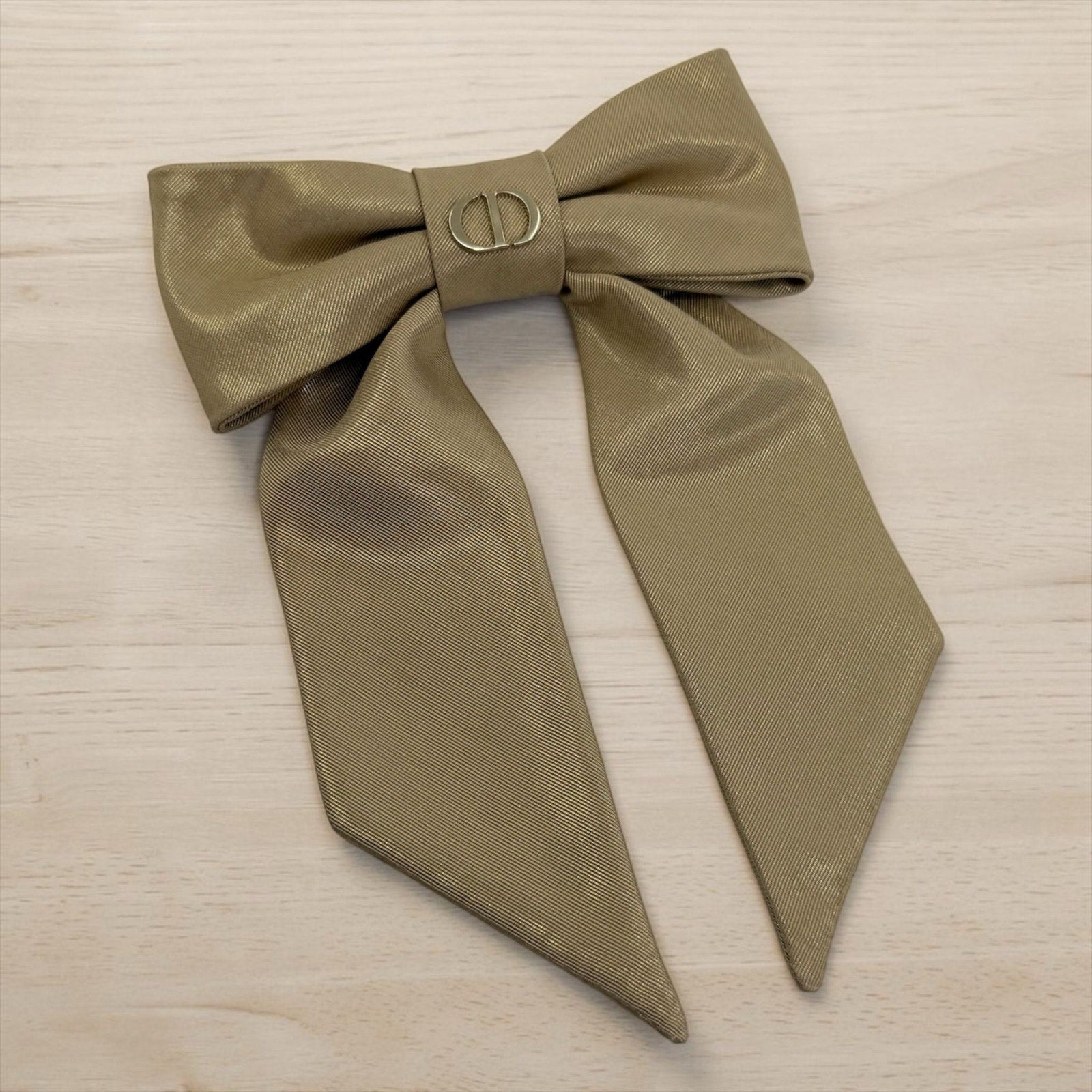 Dior Large Twist Bow Hair Clip