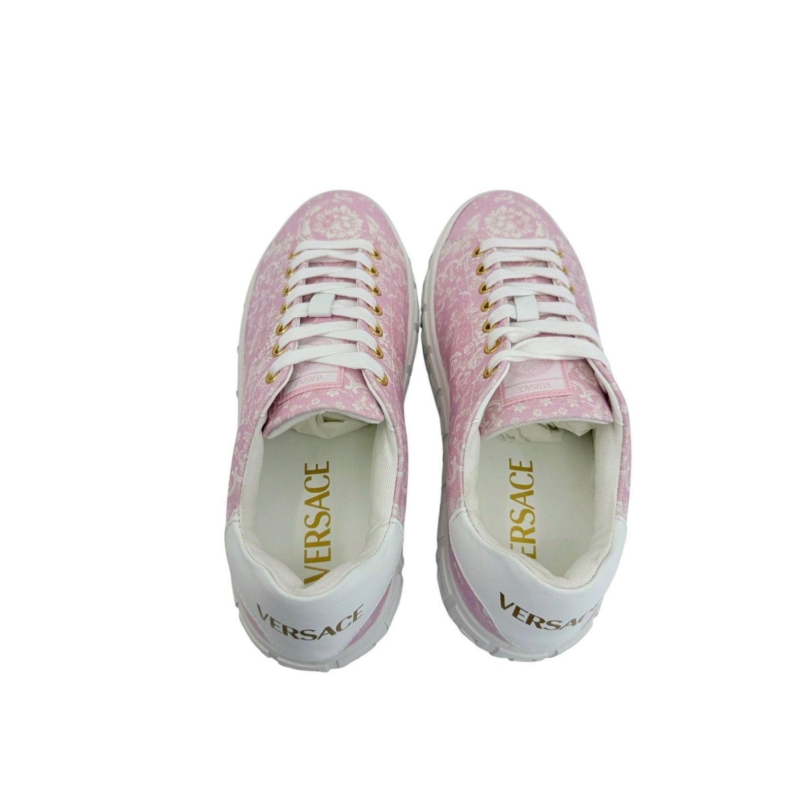 Versace Pink Tessuto Sneakers (38/8)
