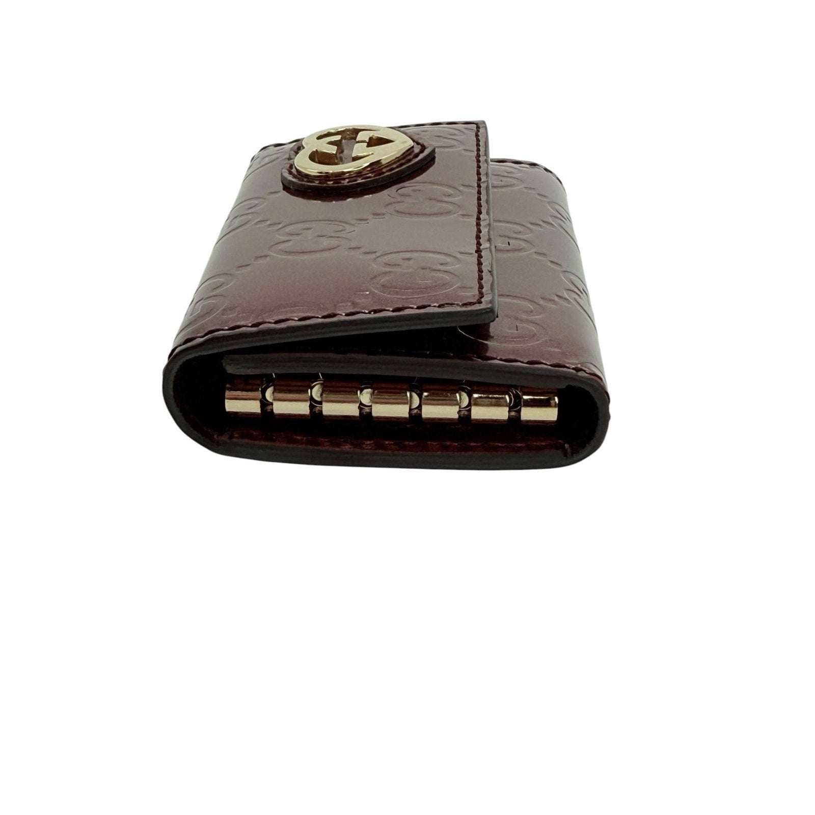 Gucci Patent Heart Key Holder