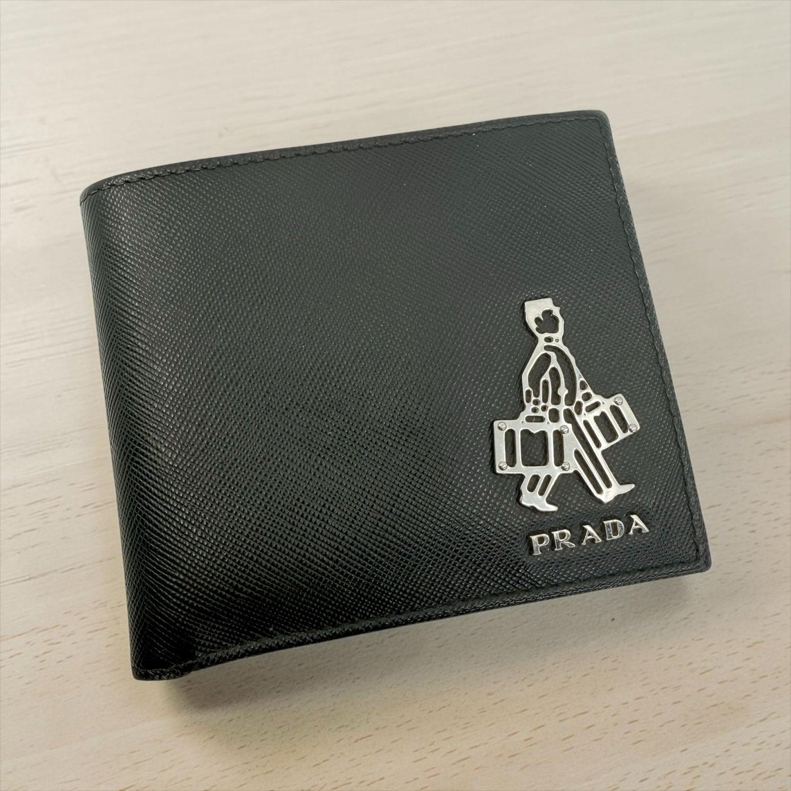 Prada Bellhop Saffiano Wallet