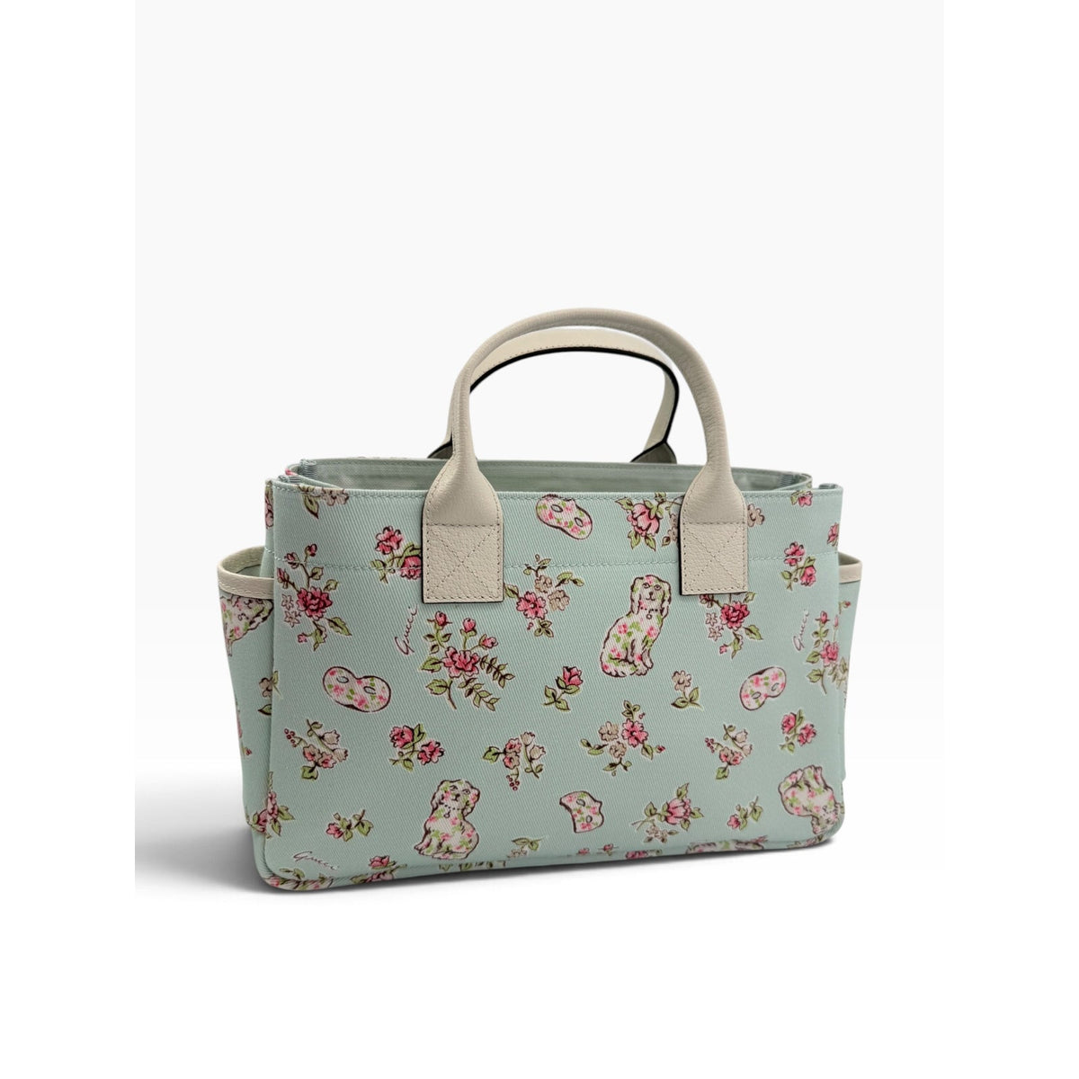 Gucci Floral Canvas Tote