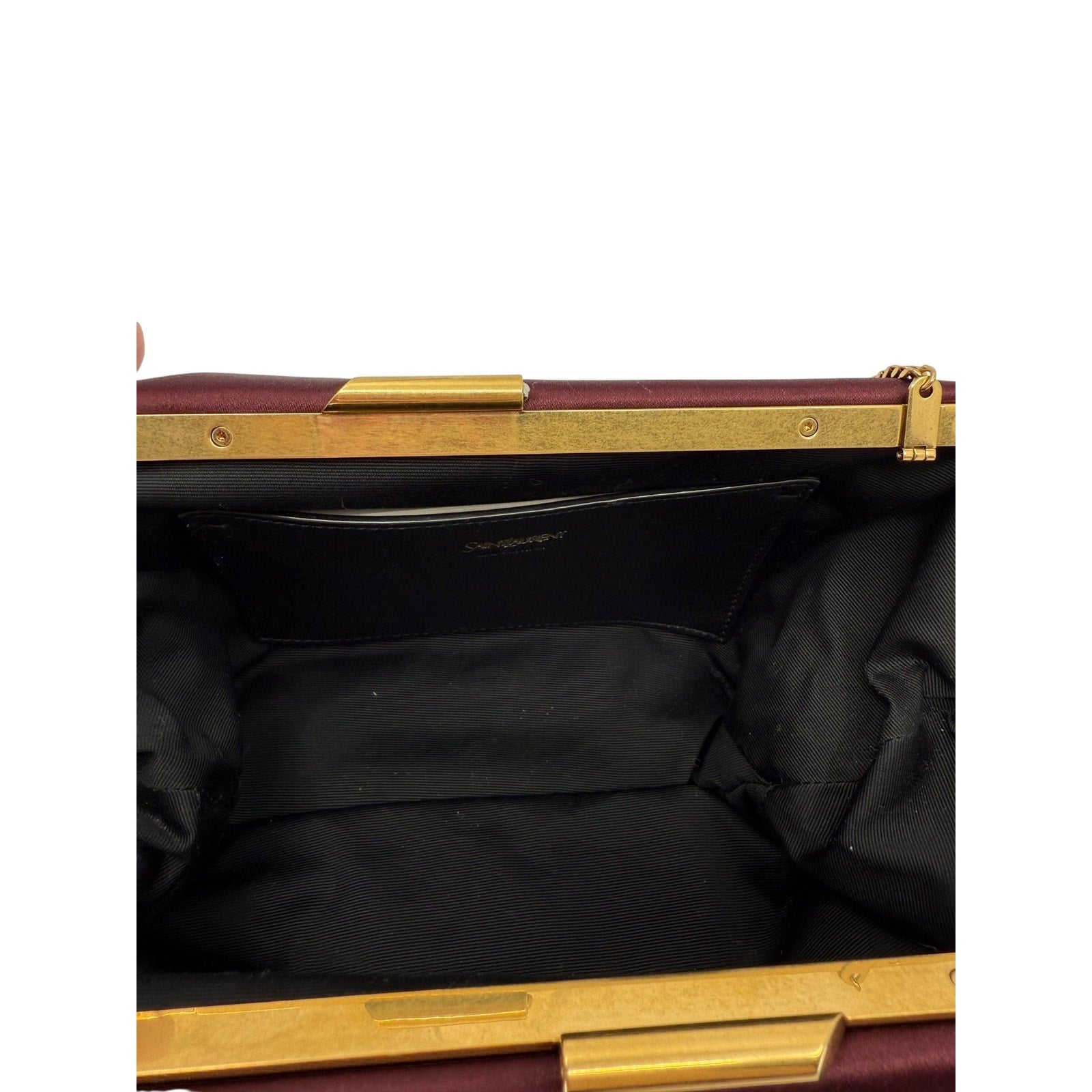 Saint Laurent Satin Clutch
