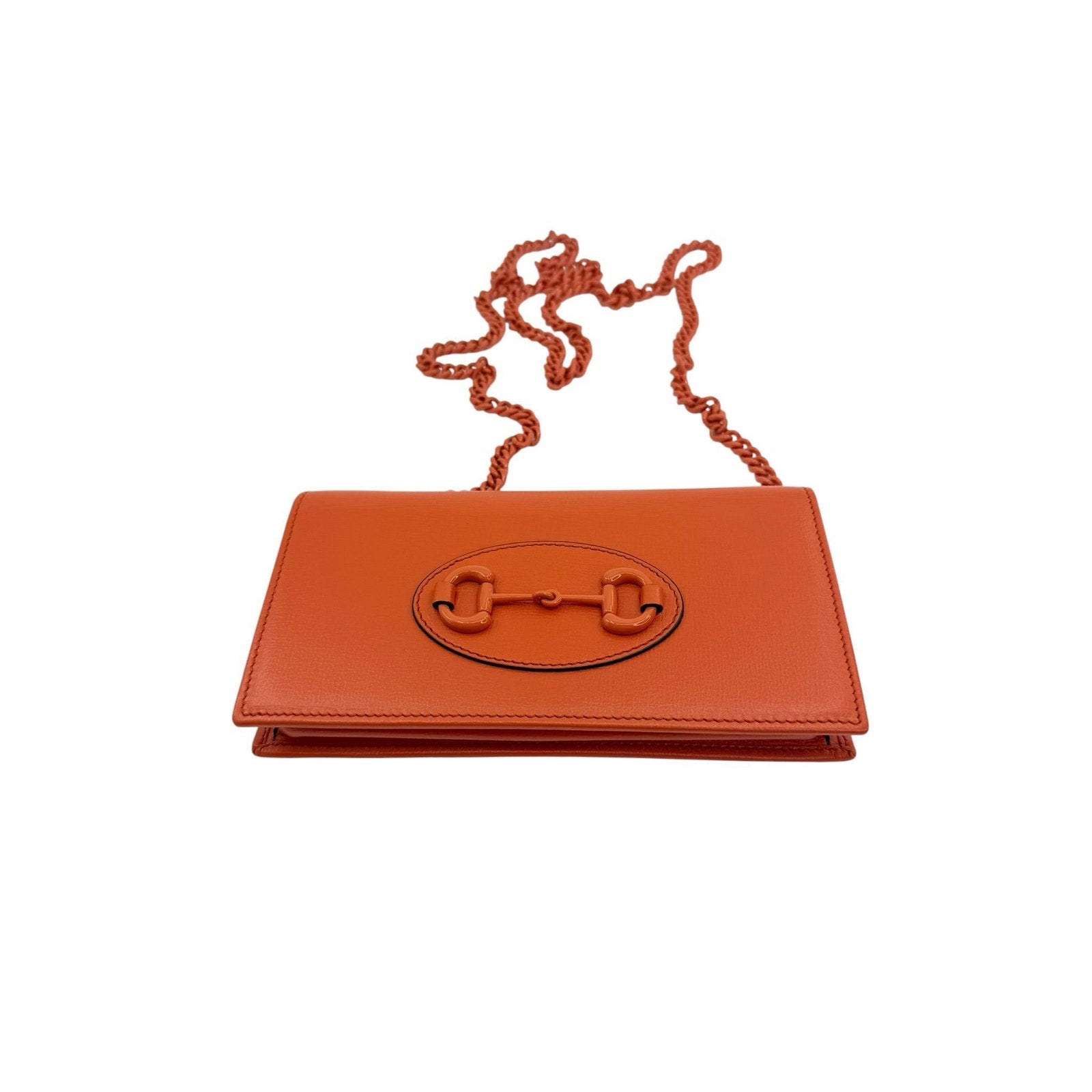 Gucci 1955 Horsebit Leather Wallet on Chain