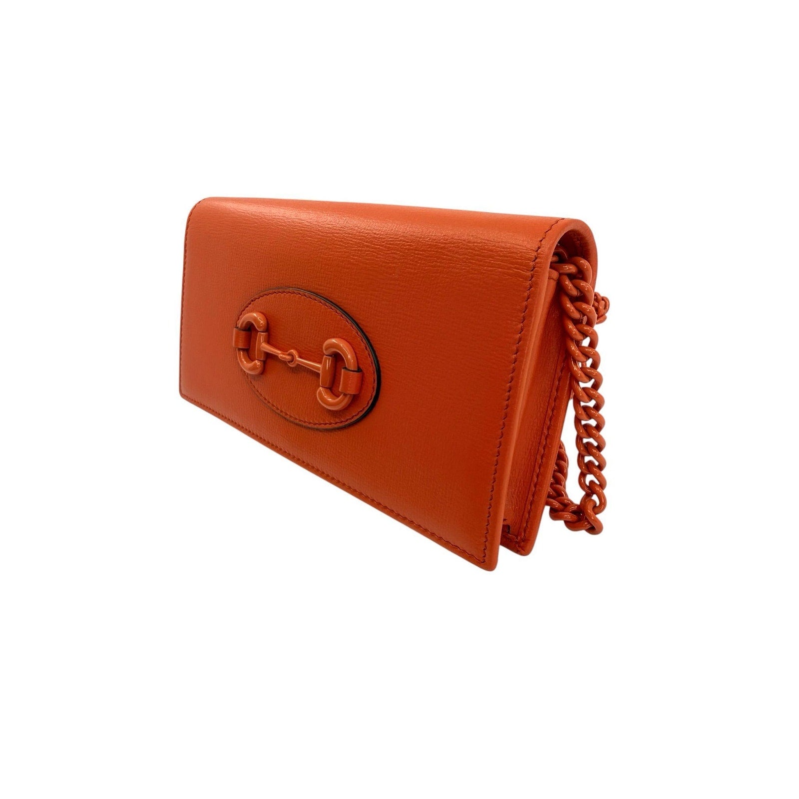 Gucci 1955 Horsebit Leather Wallet on Chain