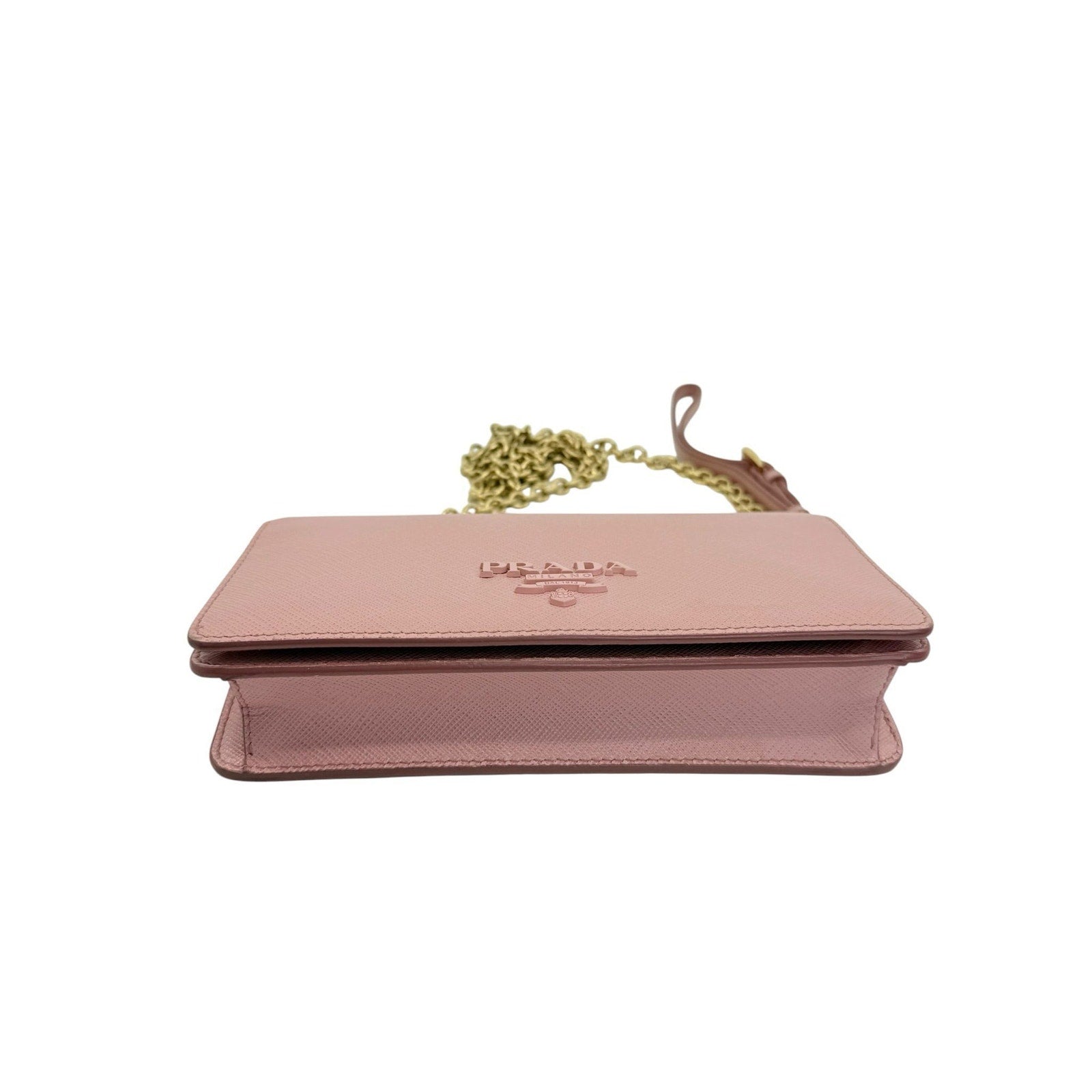 Prada Saffiano Leather Wallet on Chain