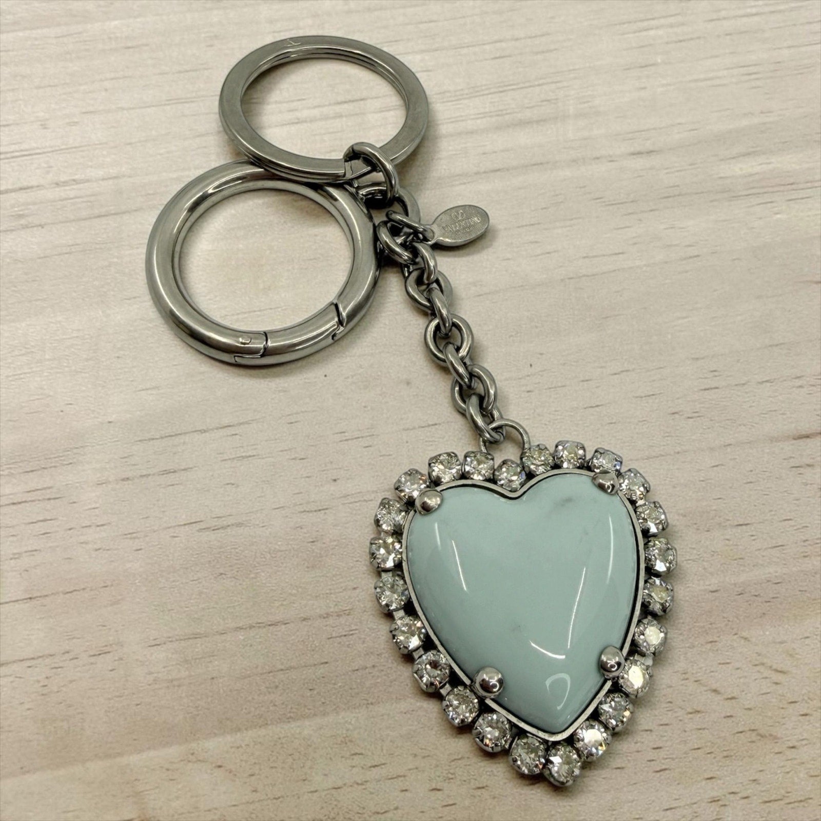 Valentino Garavani Embellished Heart Key Ring