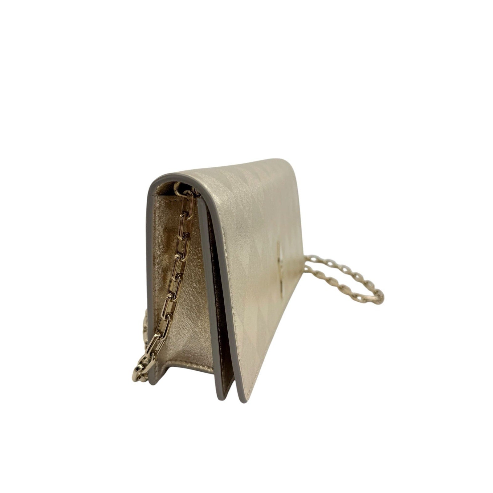 Christian Louboutin Bettina Metallic Clutch w/Chain