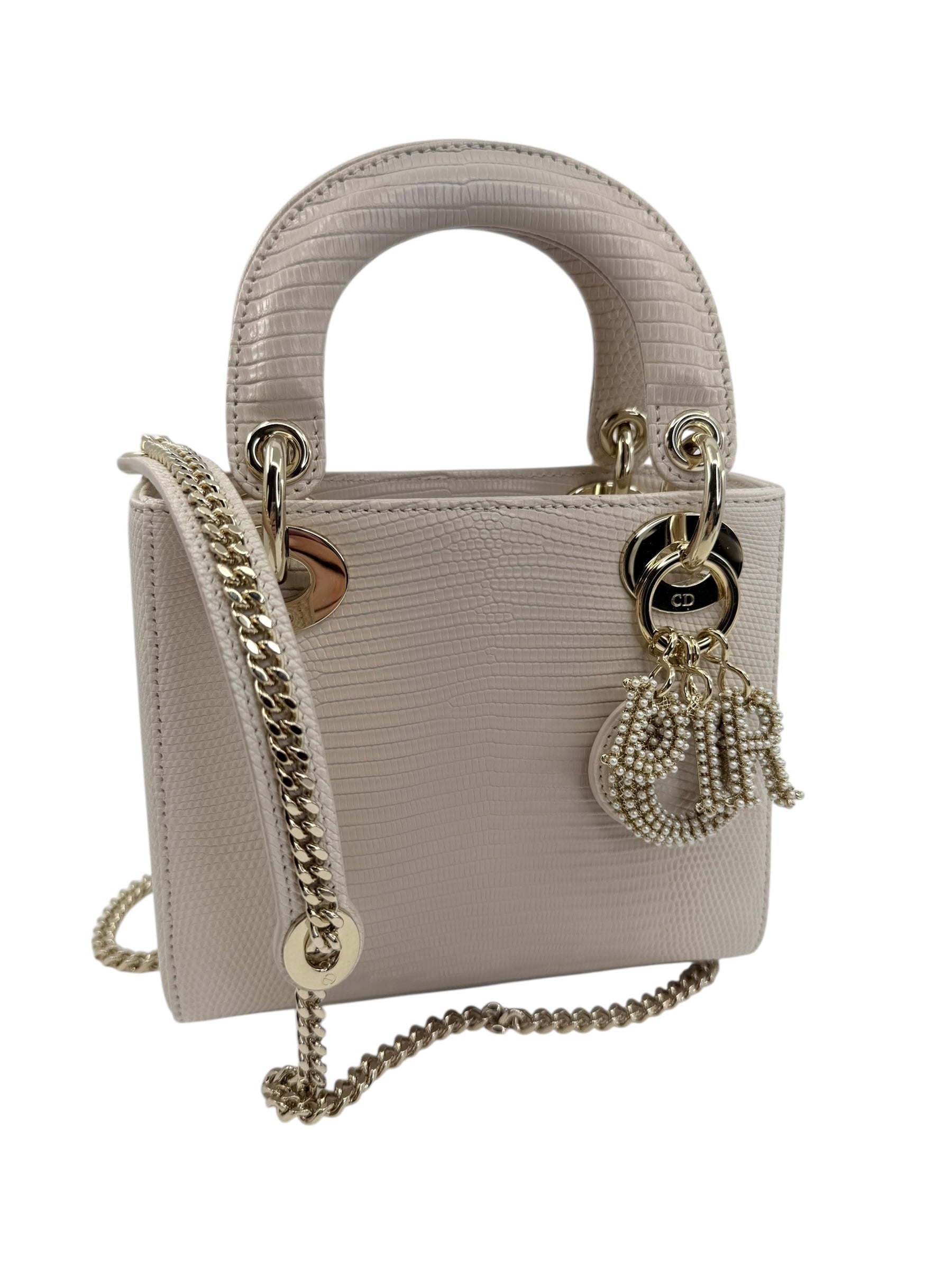 Dior Mini Genuine Lizard Lady Dior