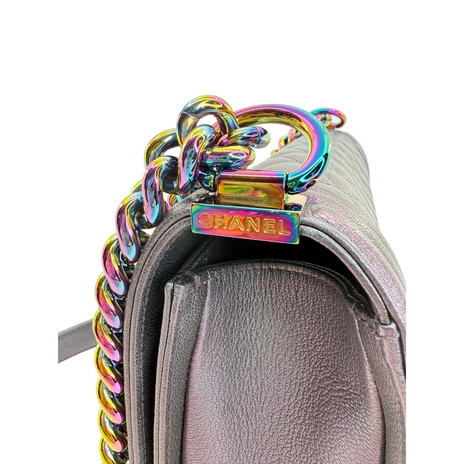 Chanel Iridescent Quilted Boy Bag