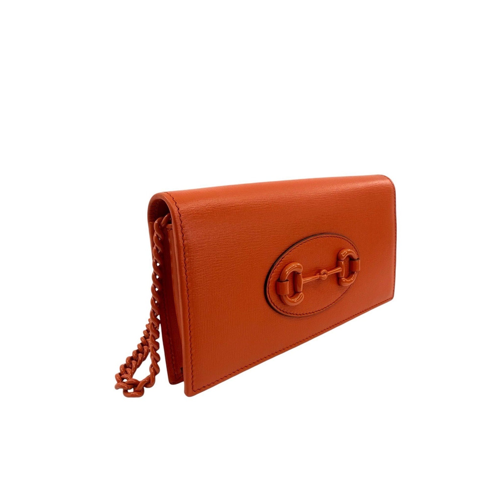 Gucci 1955 Horsebit Leather Wallet on Chain