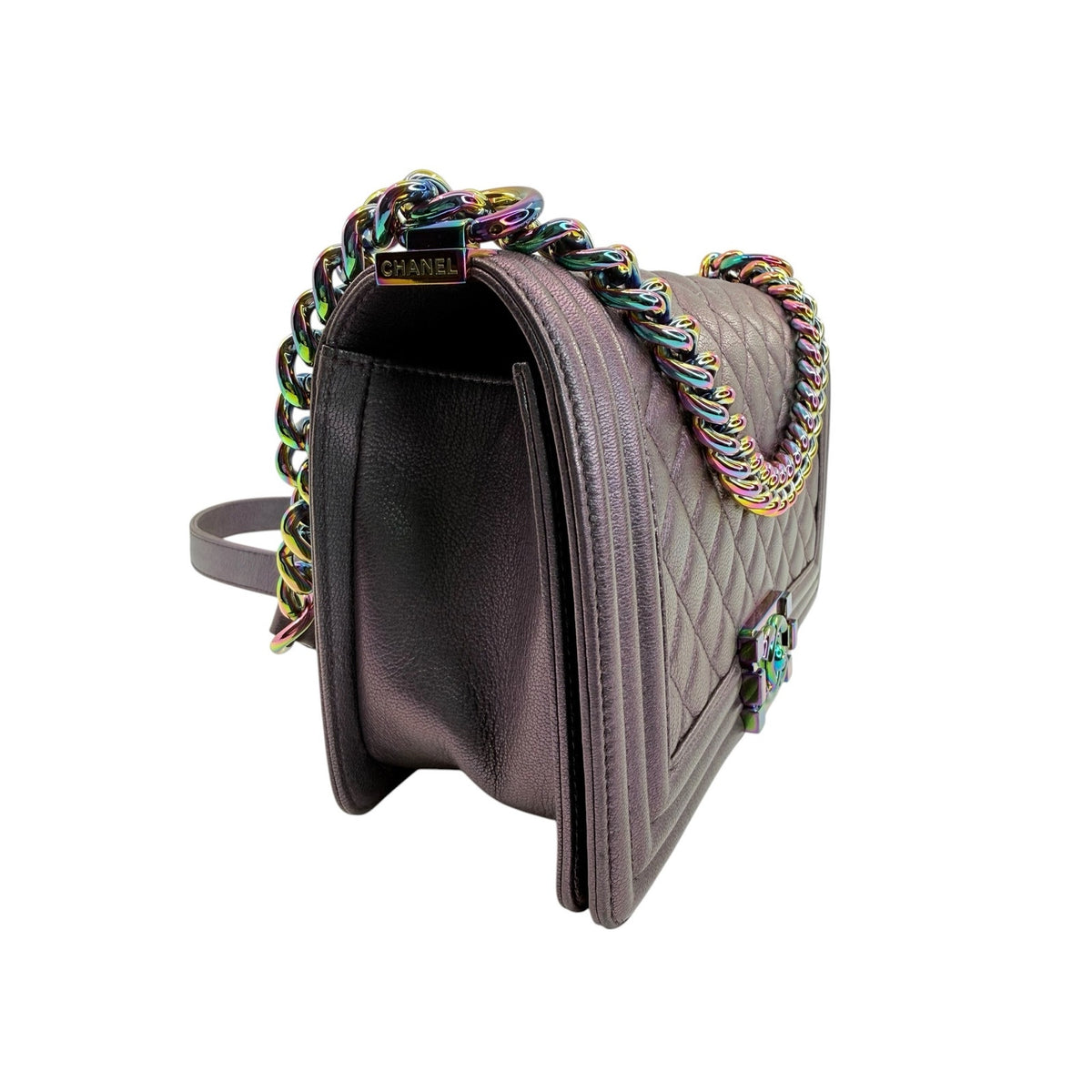 Chanel Iridescent Quilted Boy Bag