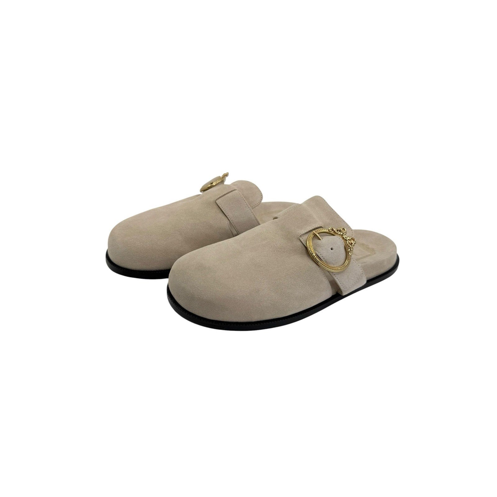 Dior Medallion Buckle Mule Sandals (39/9)