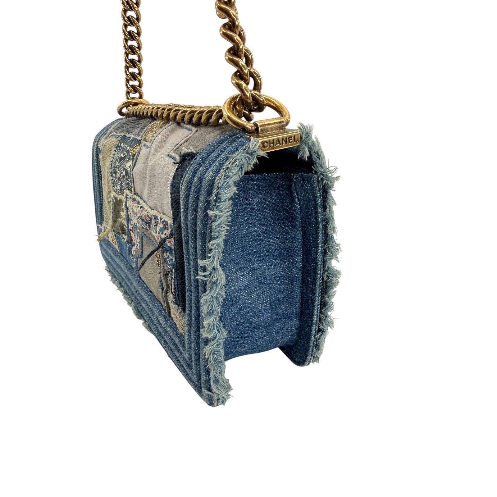Chanel Denim Patch Boy Bag