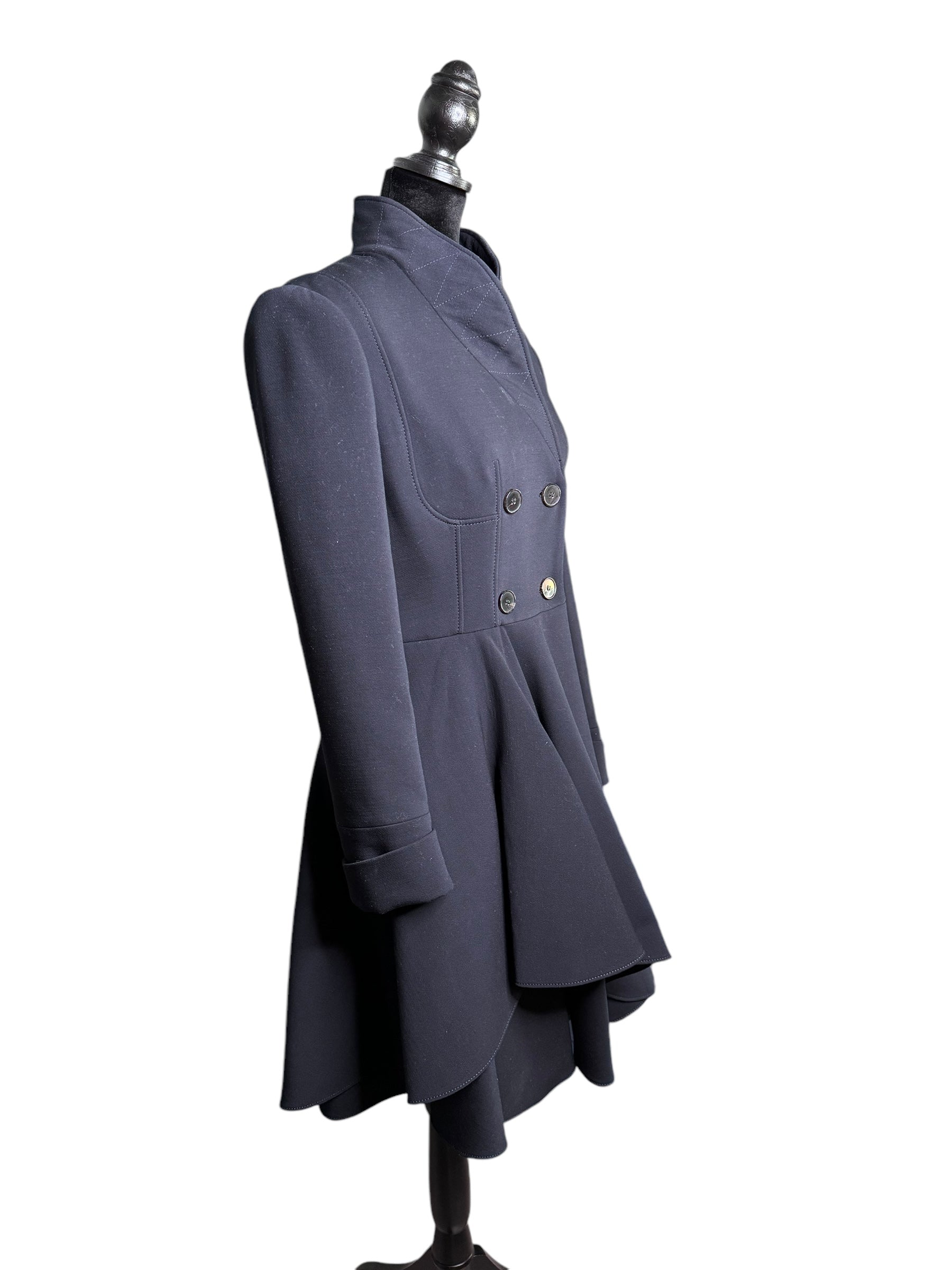 Alexander McQueen Wool Dress Pea Coat | The Little Purse